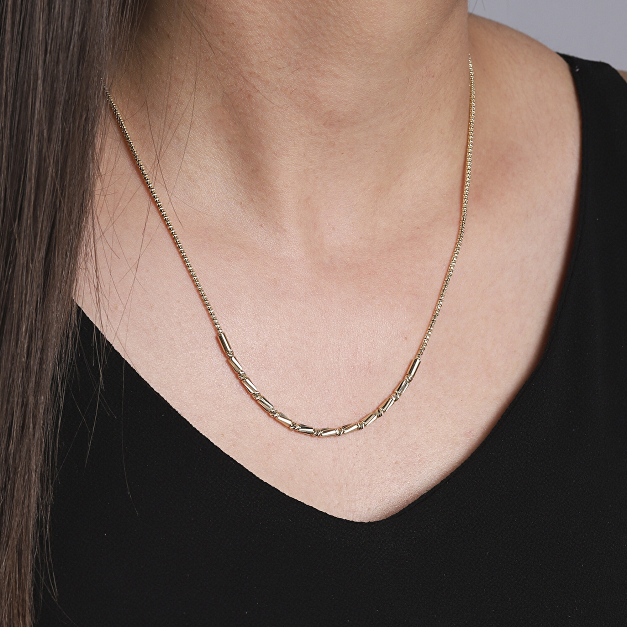 14 Ayar Sarı Altın Toplu Kolye