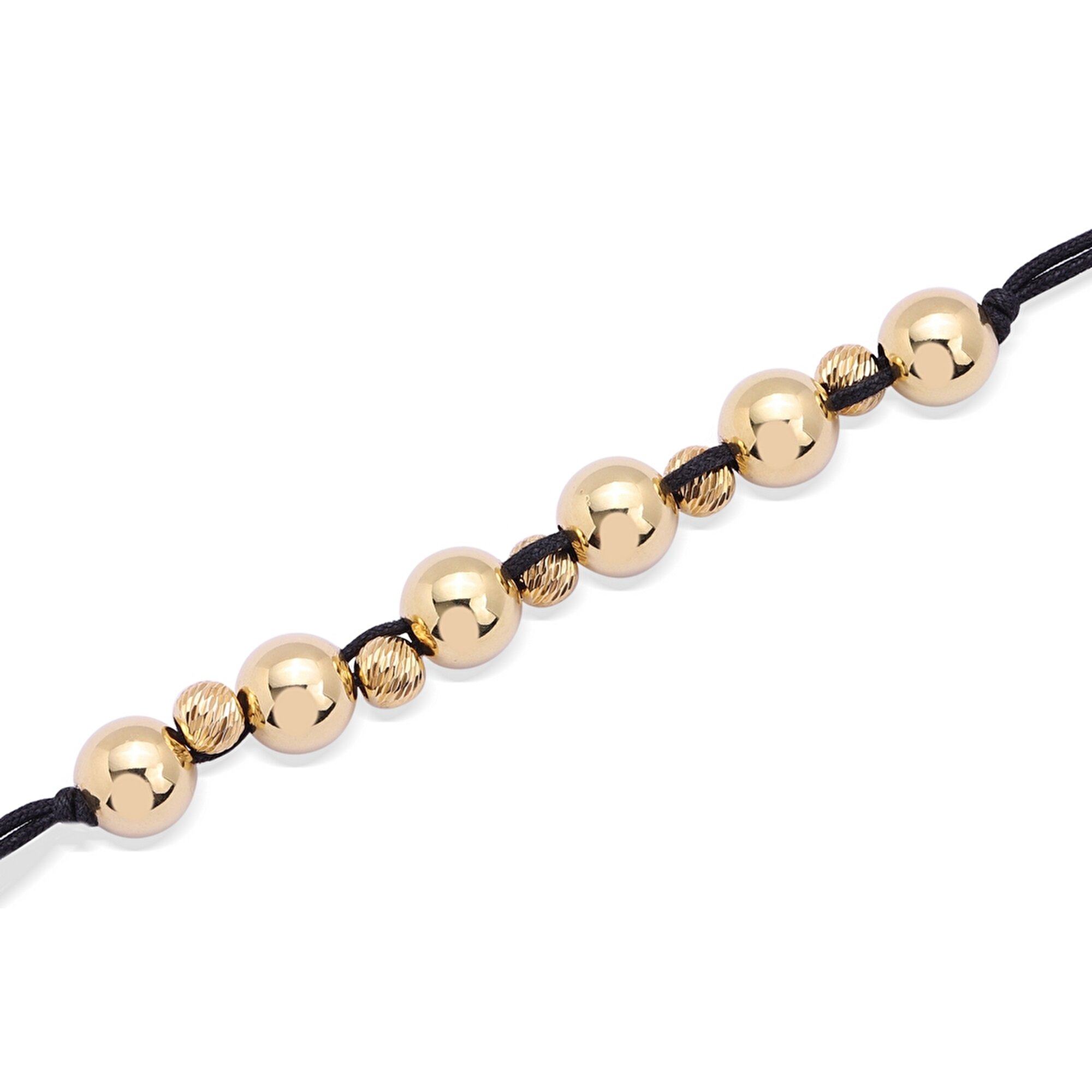 14 Ayar Sarı Altın İpli Bileklik