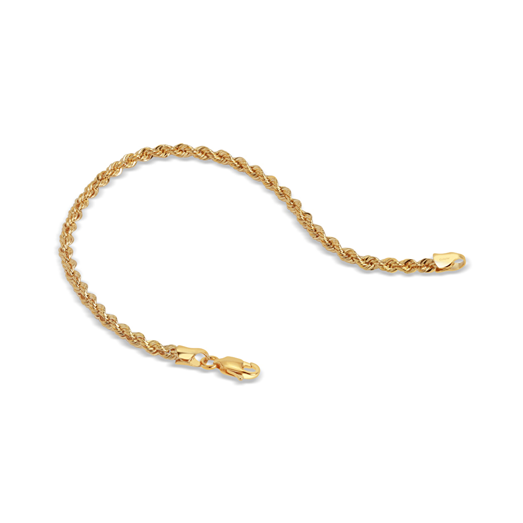 14 Ayar Sarı Altın Halat Bileklik