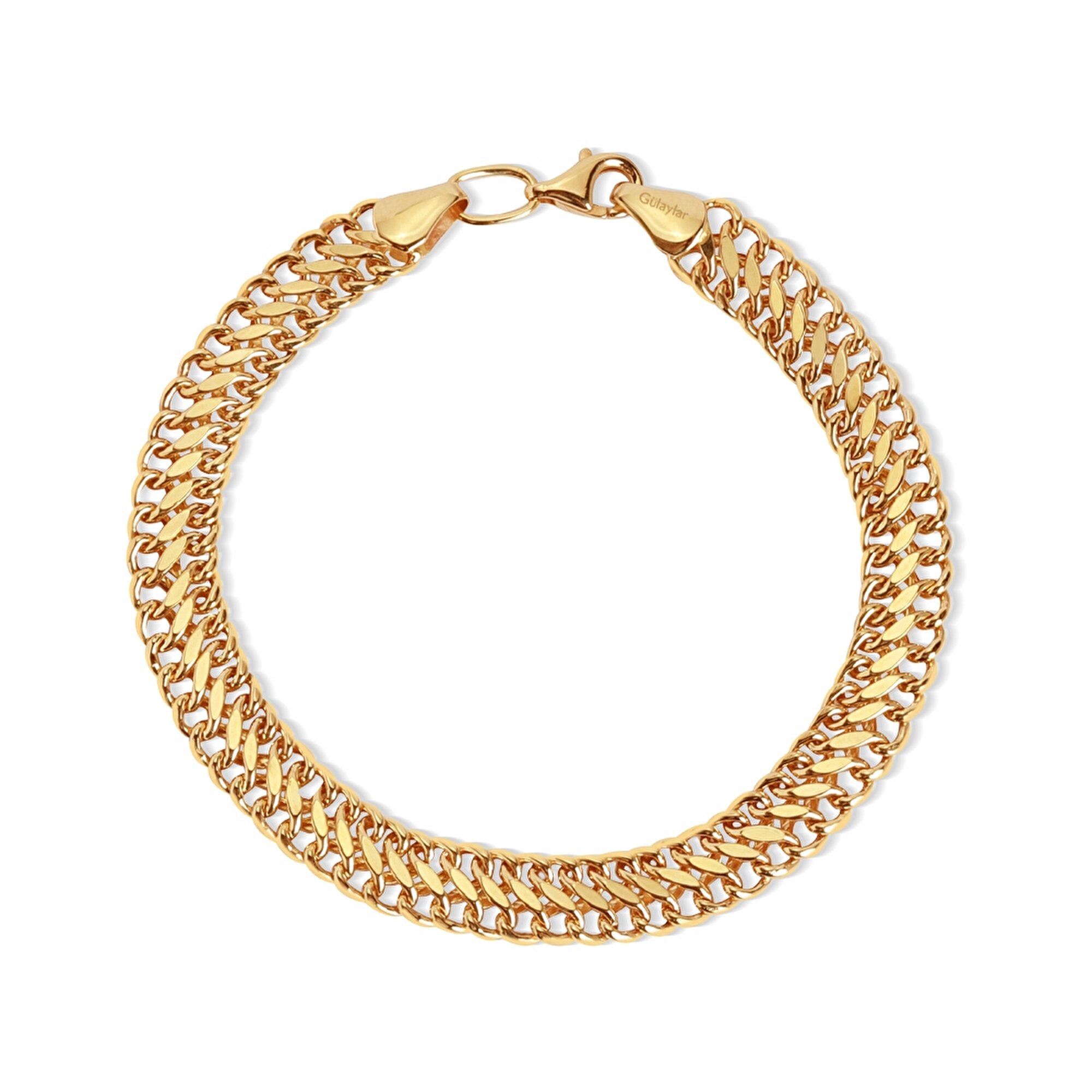 14 Ayar Sarı Altın Zincir Bileklik