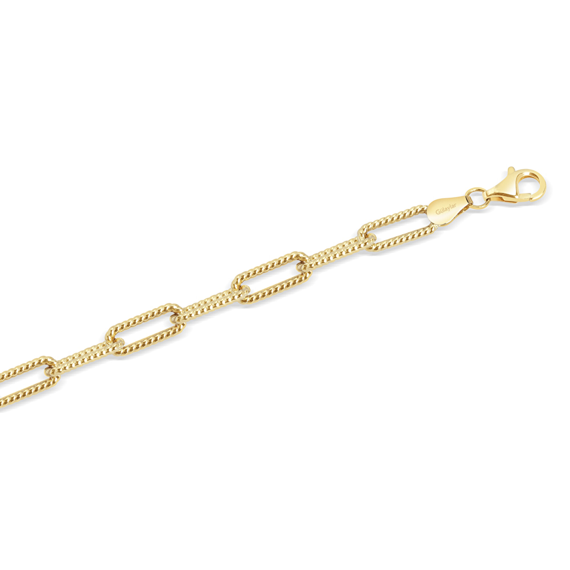 14 Ayar Sarı Altın Ataç Bileklik