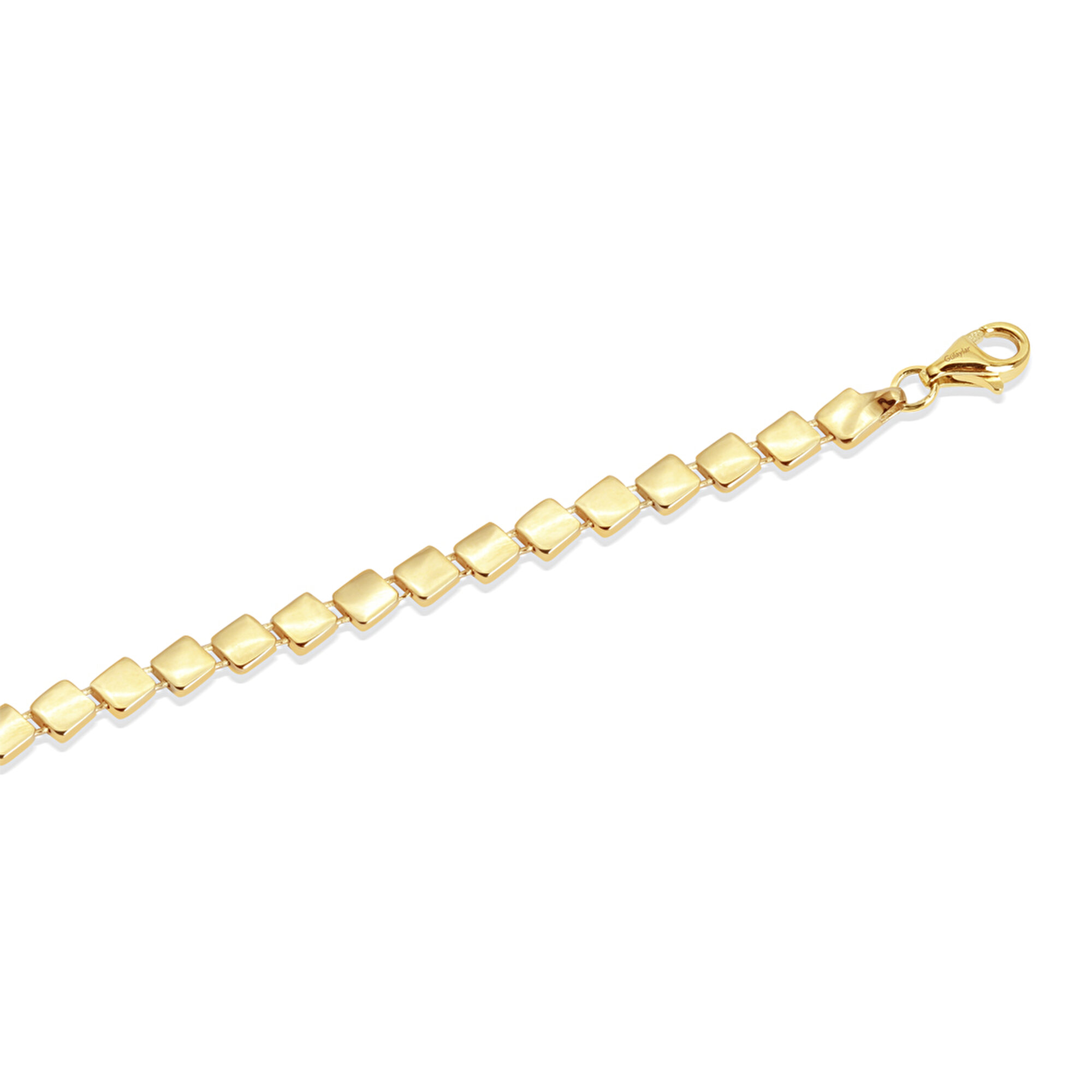 14 Ayar Sarı Altın Taşsız Zincir Bileklik