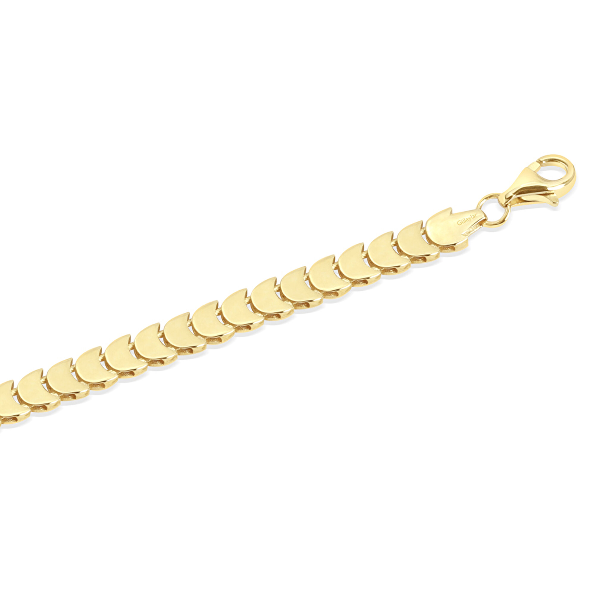 14 Ayar Sarı Altın Zincir Bileklik