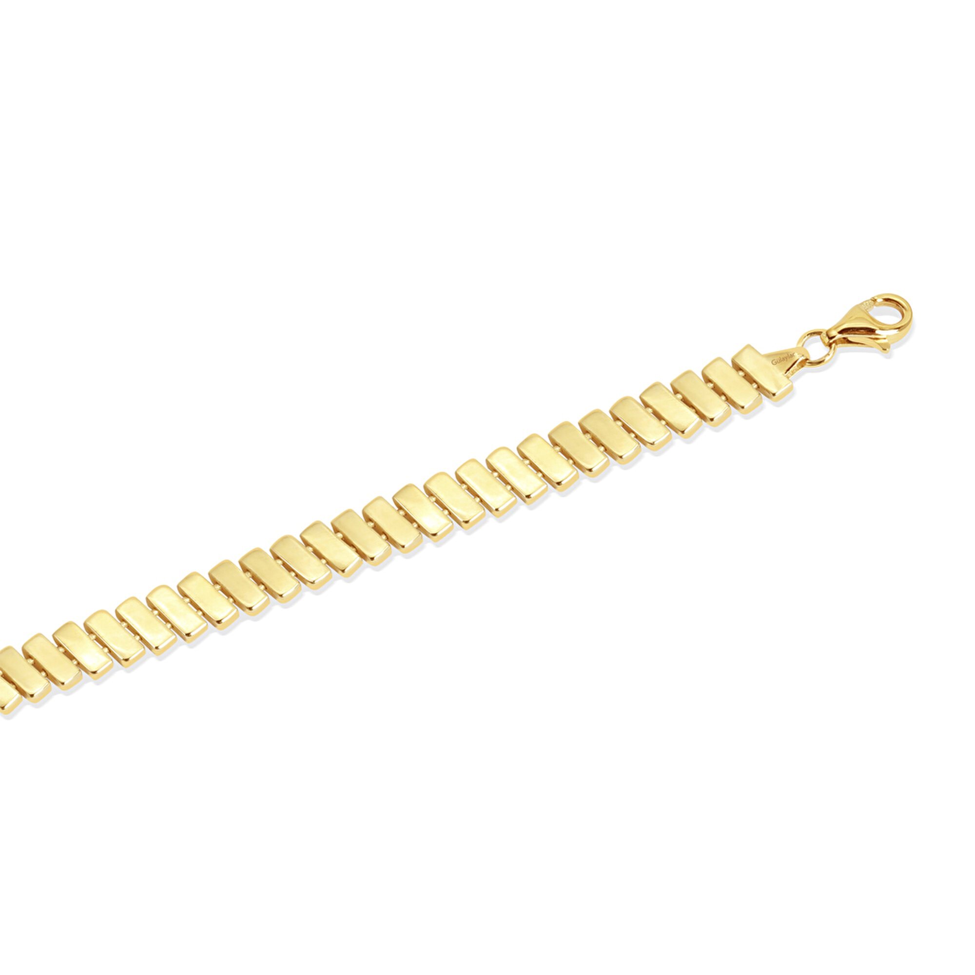 14 Ayar Sarı Altın Taşsız Zincir Bileklik