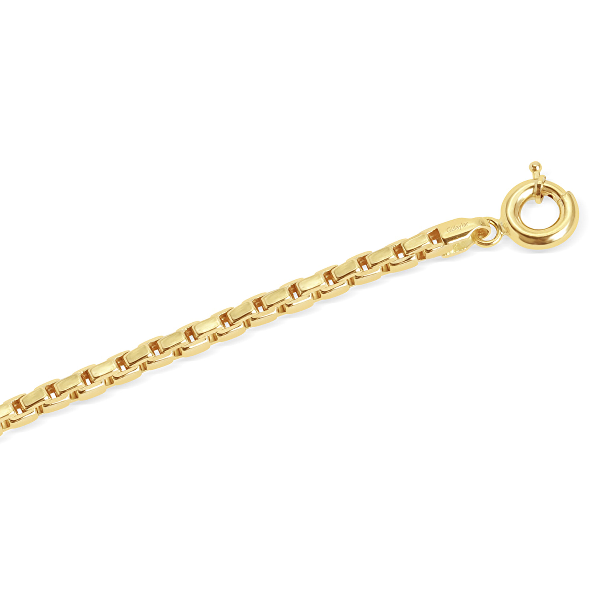 14 Ayar Sarı Altın Zincir Bileklik