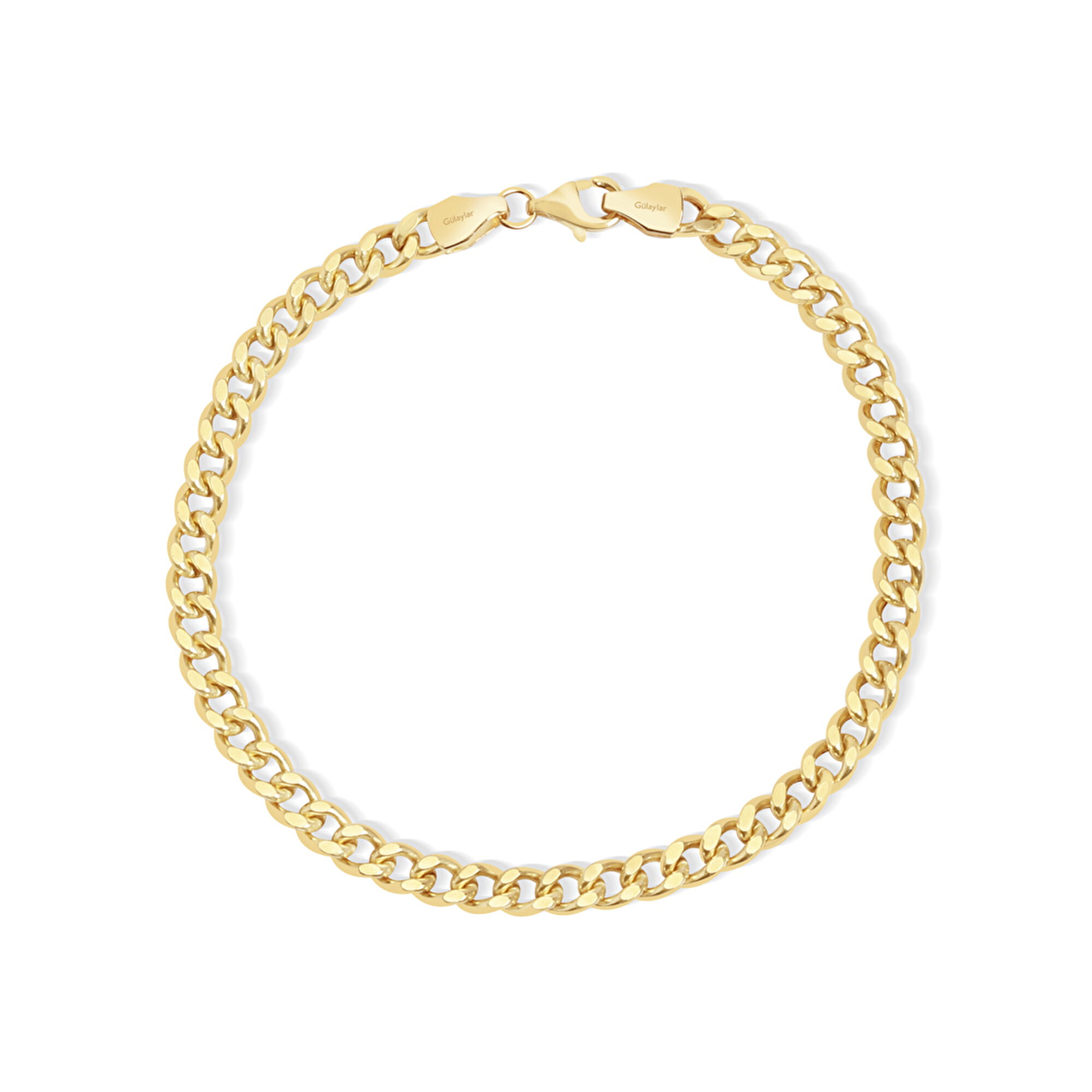 14 Ayar Sarı Altın Zincir Bileklik