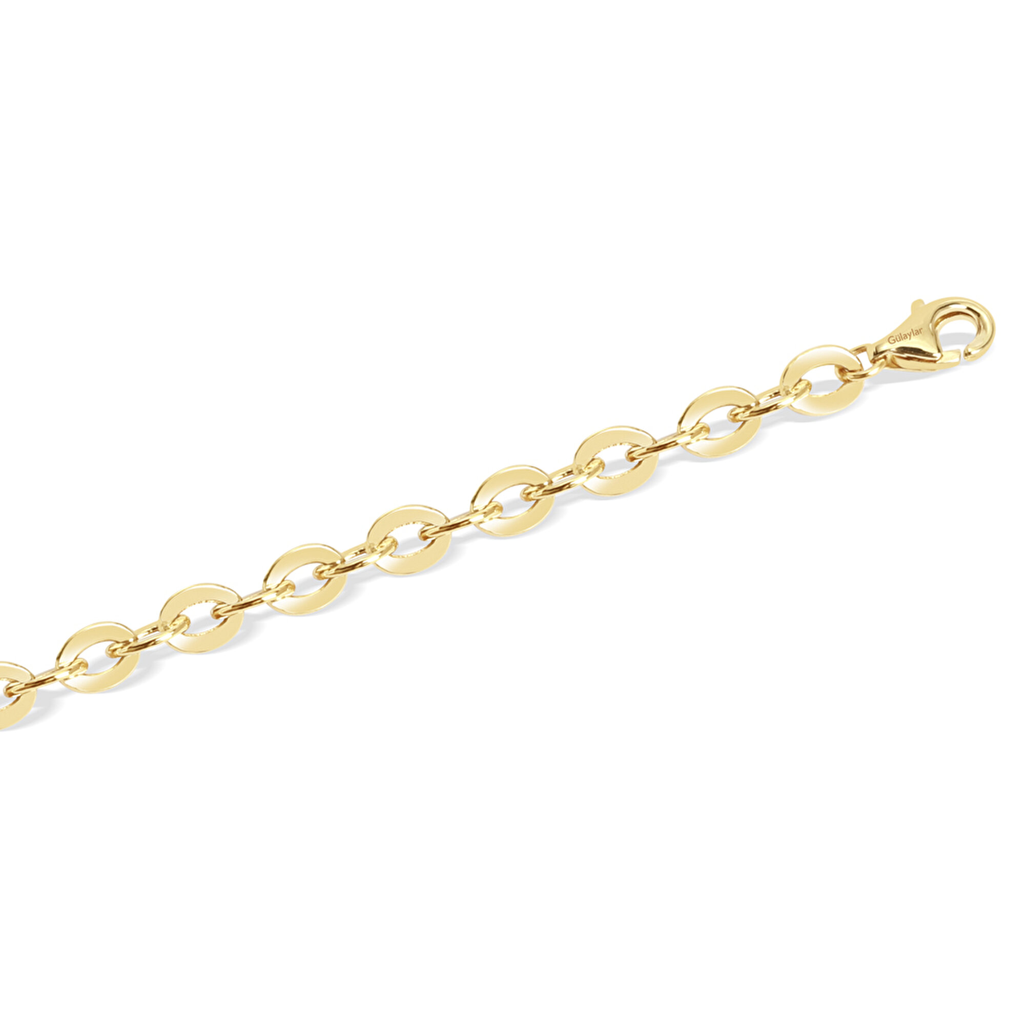 14 Ayar Sarı Altın Zincir Bileklik