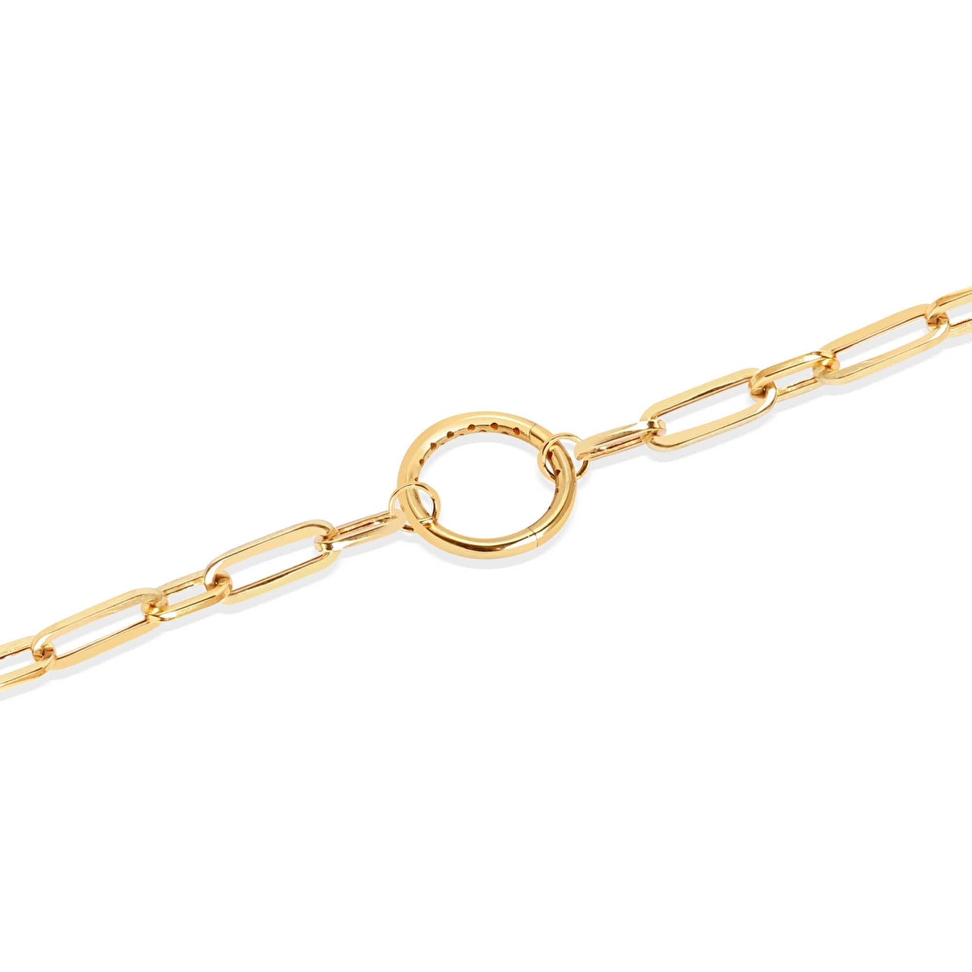 14 Ayar Sarı Altın Ataç Zincir Bileklik