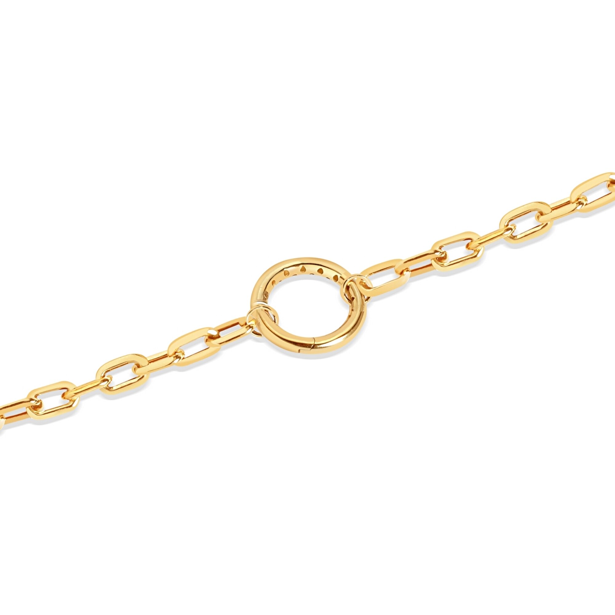 14 Ayar Sarı Altın Ataç Zincir Bileklik