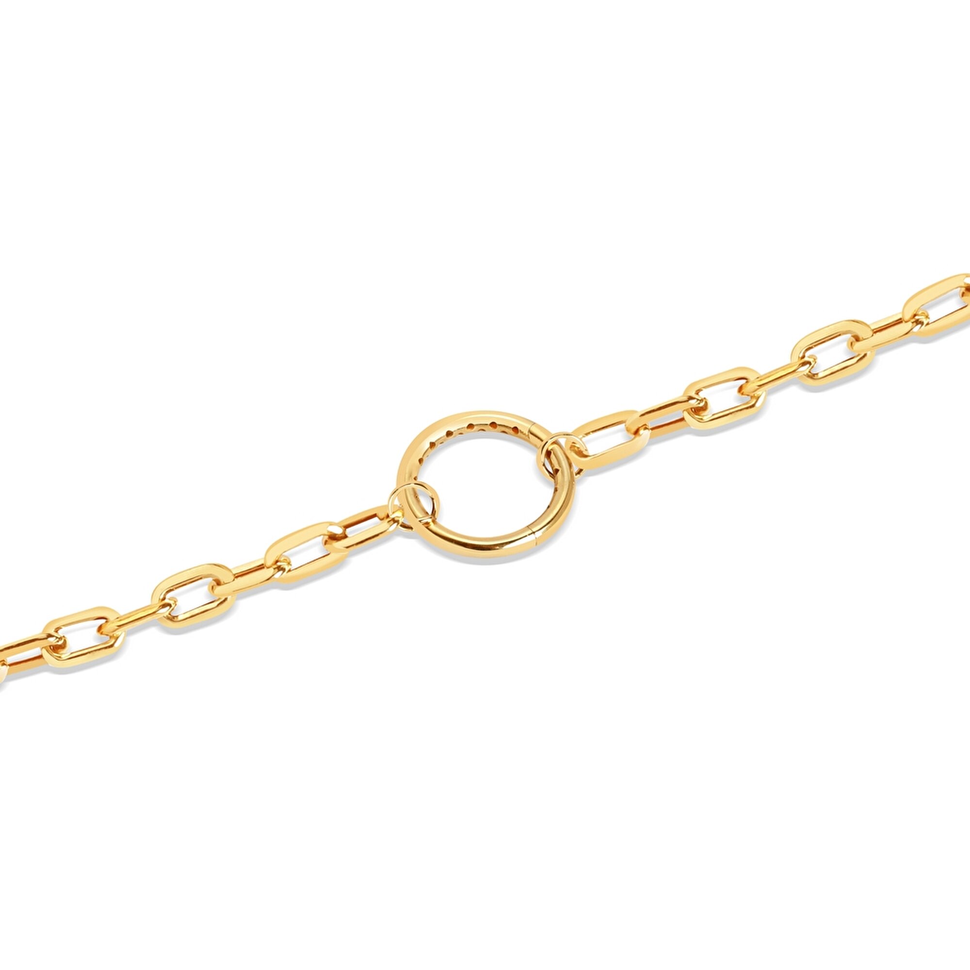 14 Ayar Sarı Altın Ataç Zincir Bileklik