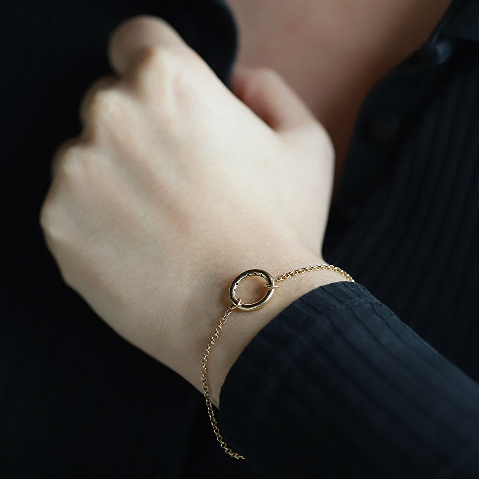 14 Ayar Sarı Altın Zincir Bileklik