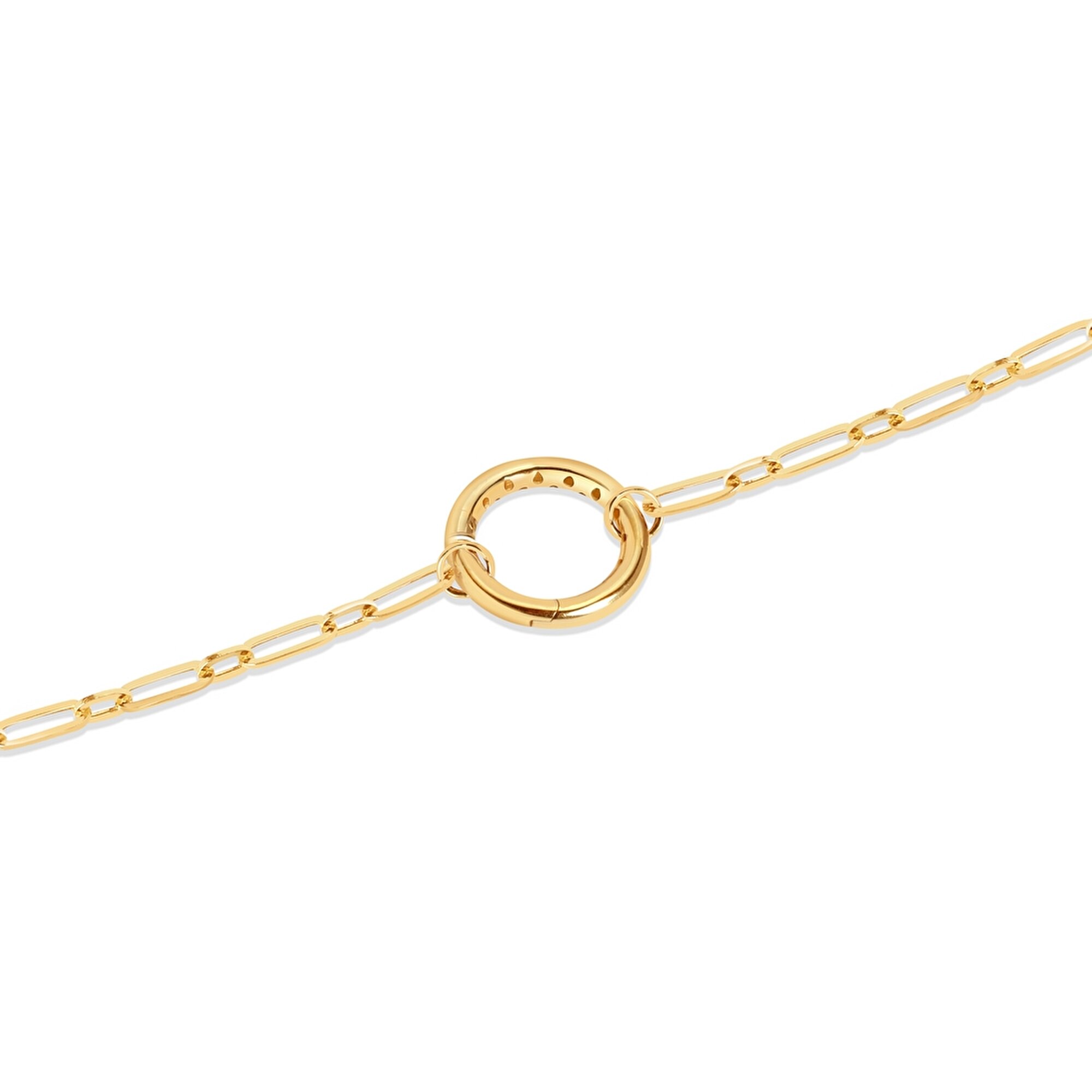 14 Ayar Sarı Altın Ataç Zincir Bileklik