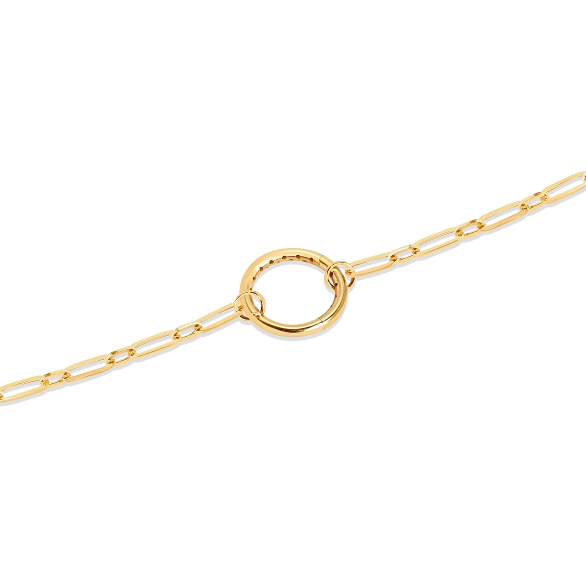 14 Ayar Sarı Altın Ataç Zincir Bileklik