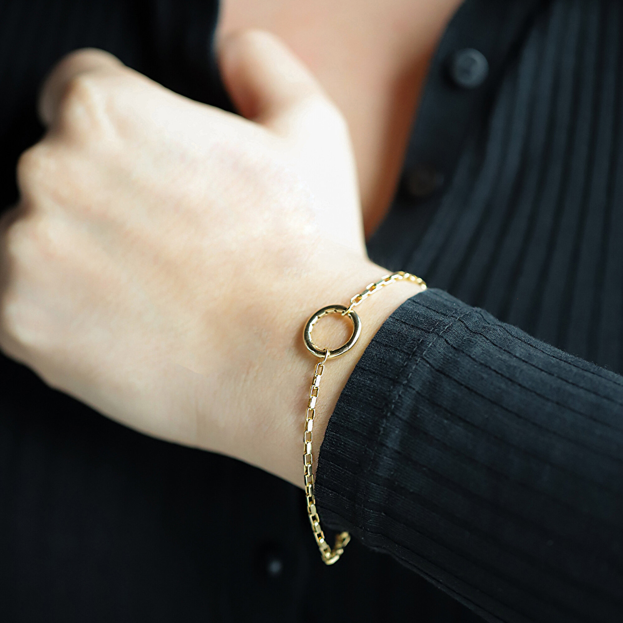 14 Ayar Sarı Altın Zincir Bileklik