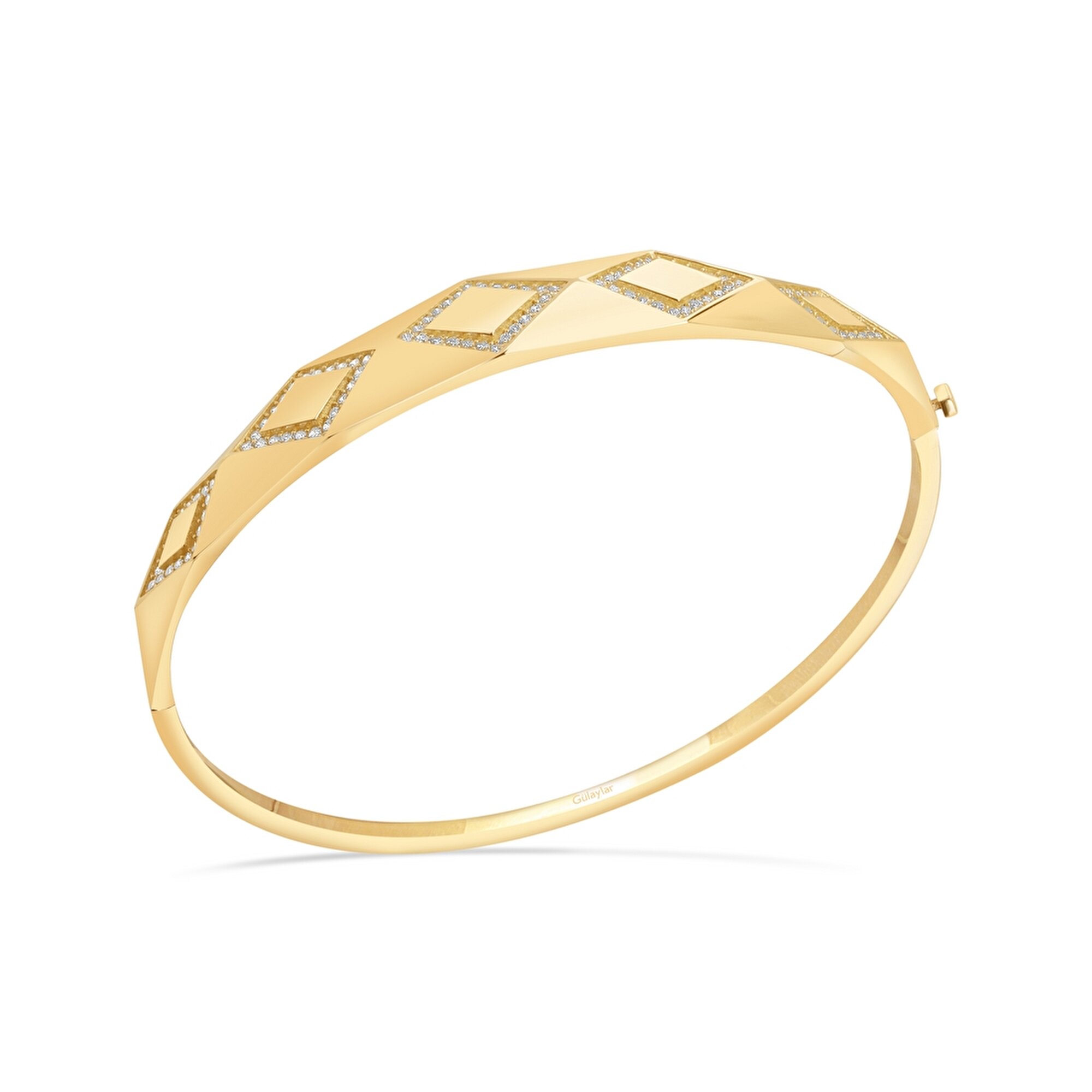 14 Ayar Sarı Altın Trend Bilezik