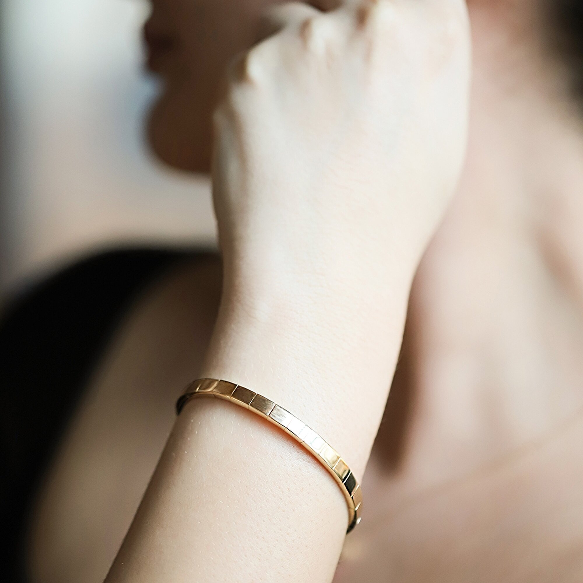 14 Ayar Sarı Altın Kelepçe Bilezik