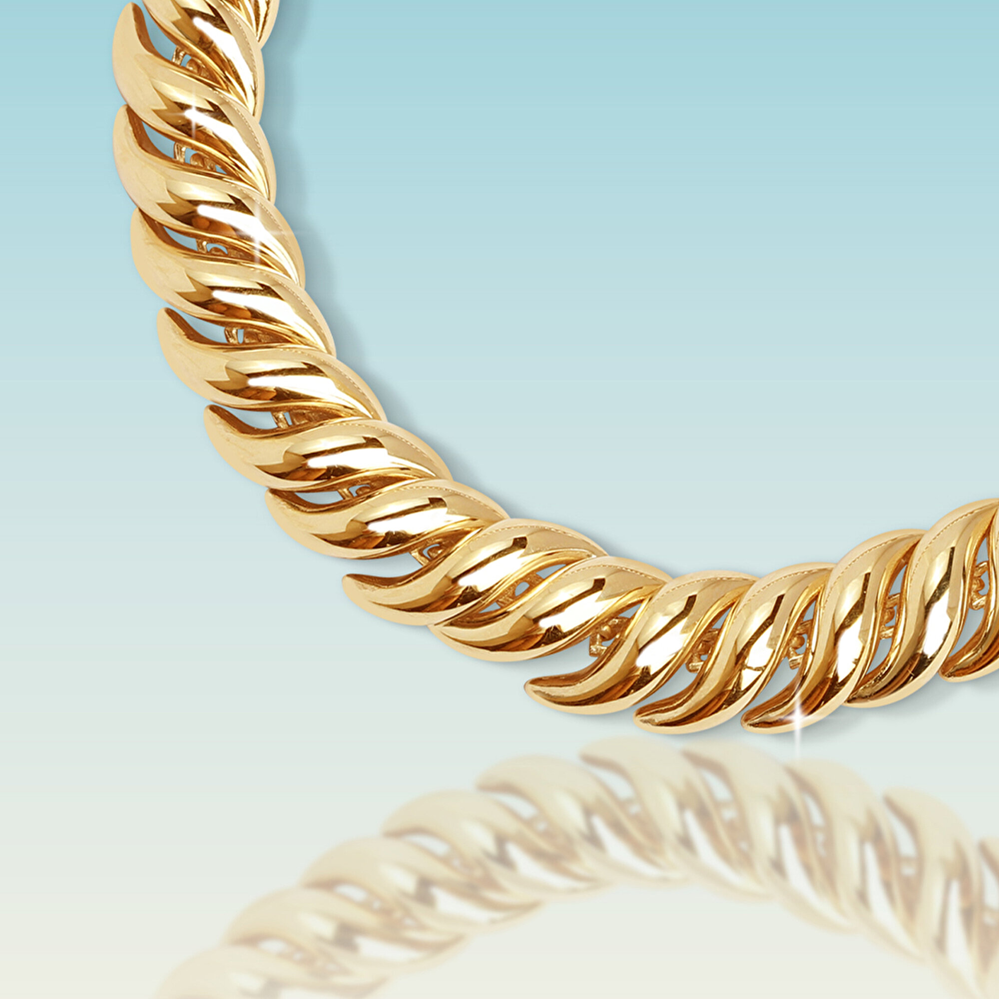 14 Ayar Sarı Altın Zincir Bileklik