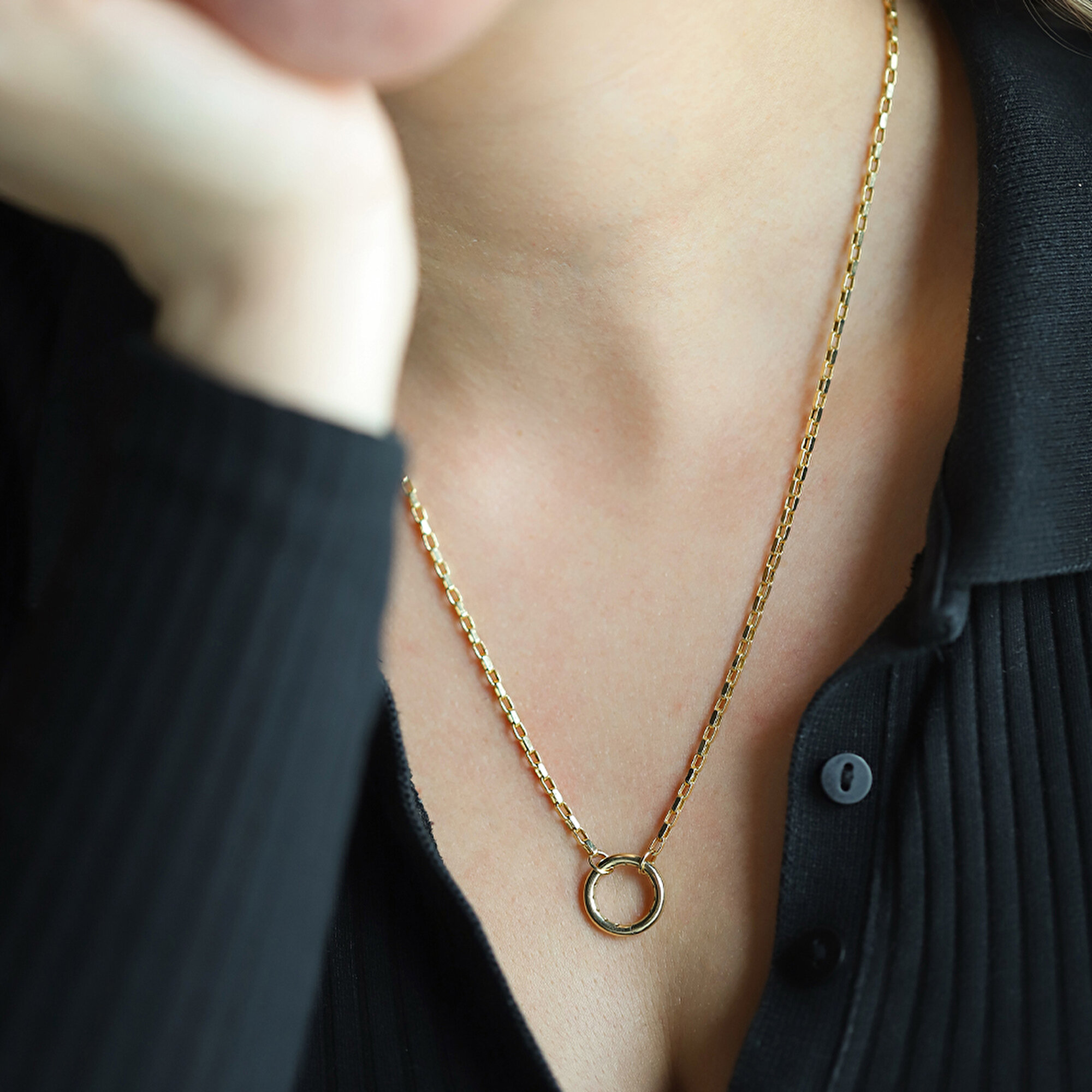 14 Ayar Sarı Altın Zincir Kolye