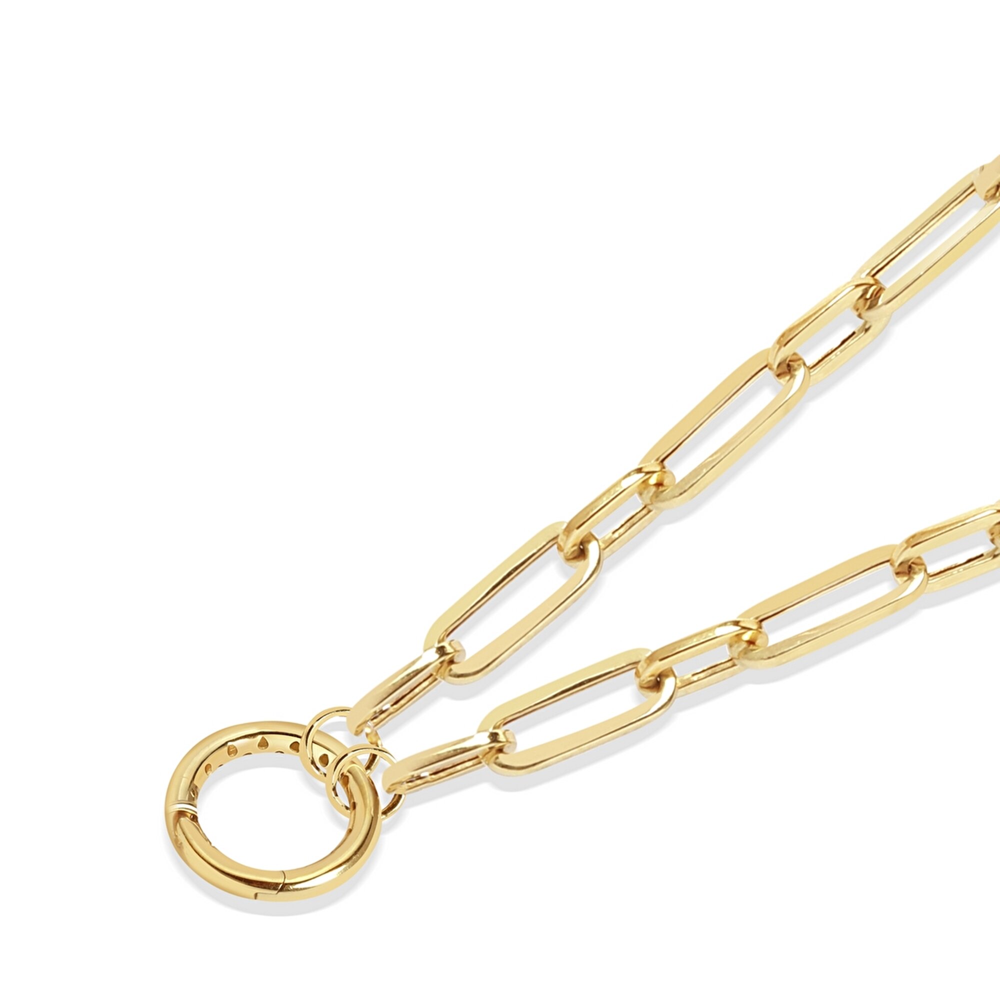 14 Ayar Sarı Altın Ataç Zincir Kolye