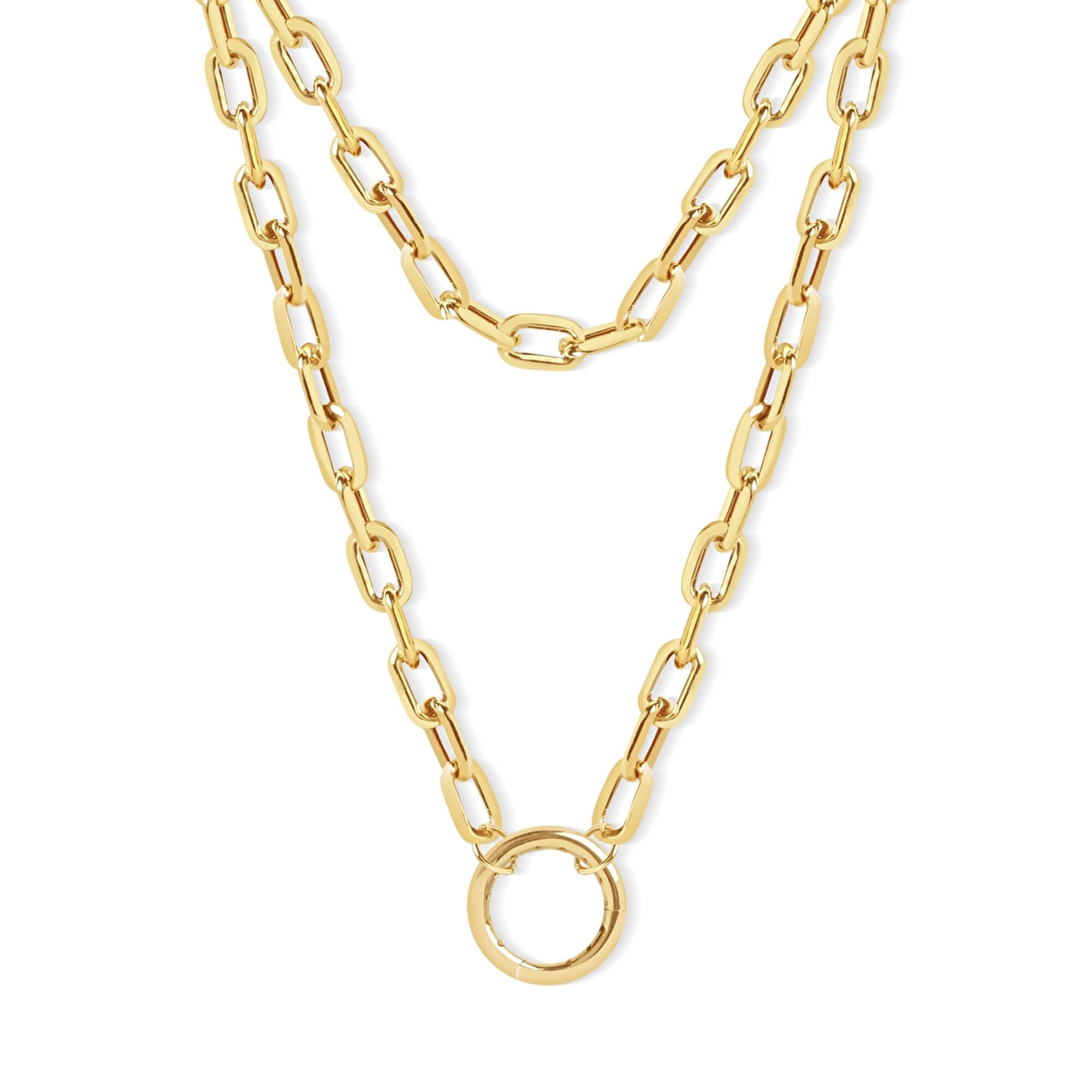 14 Ayar Sarı Altın Zincir Kolye