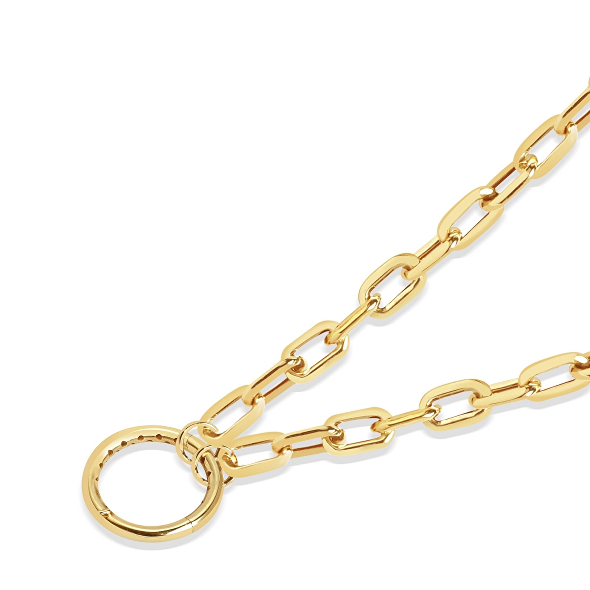 14 Ayar Sarı Altın Ataç Zincir Kolye