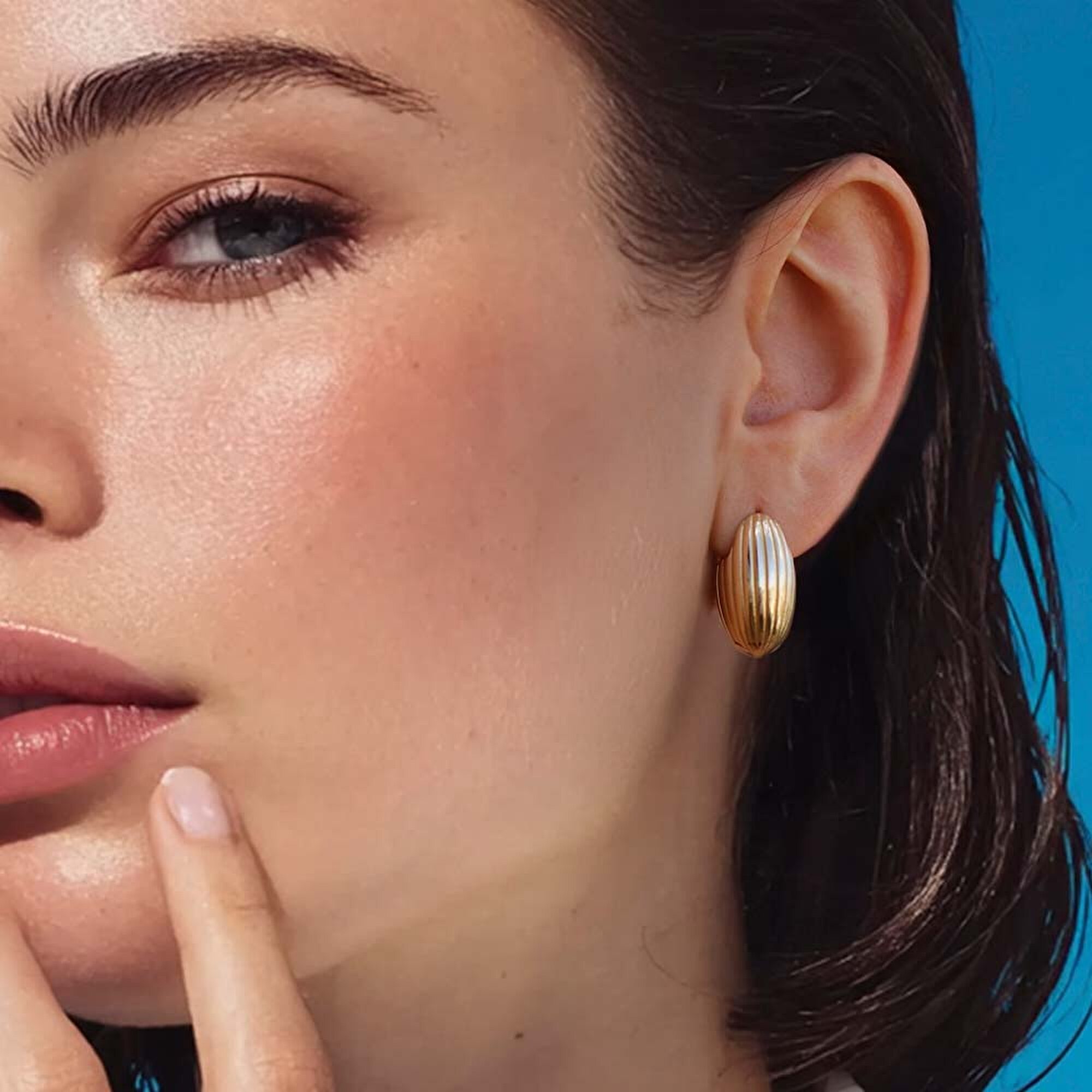 14 Ayar Sarı Altın Trend Küpe