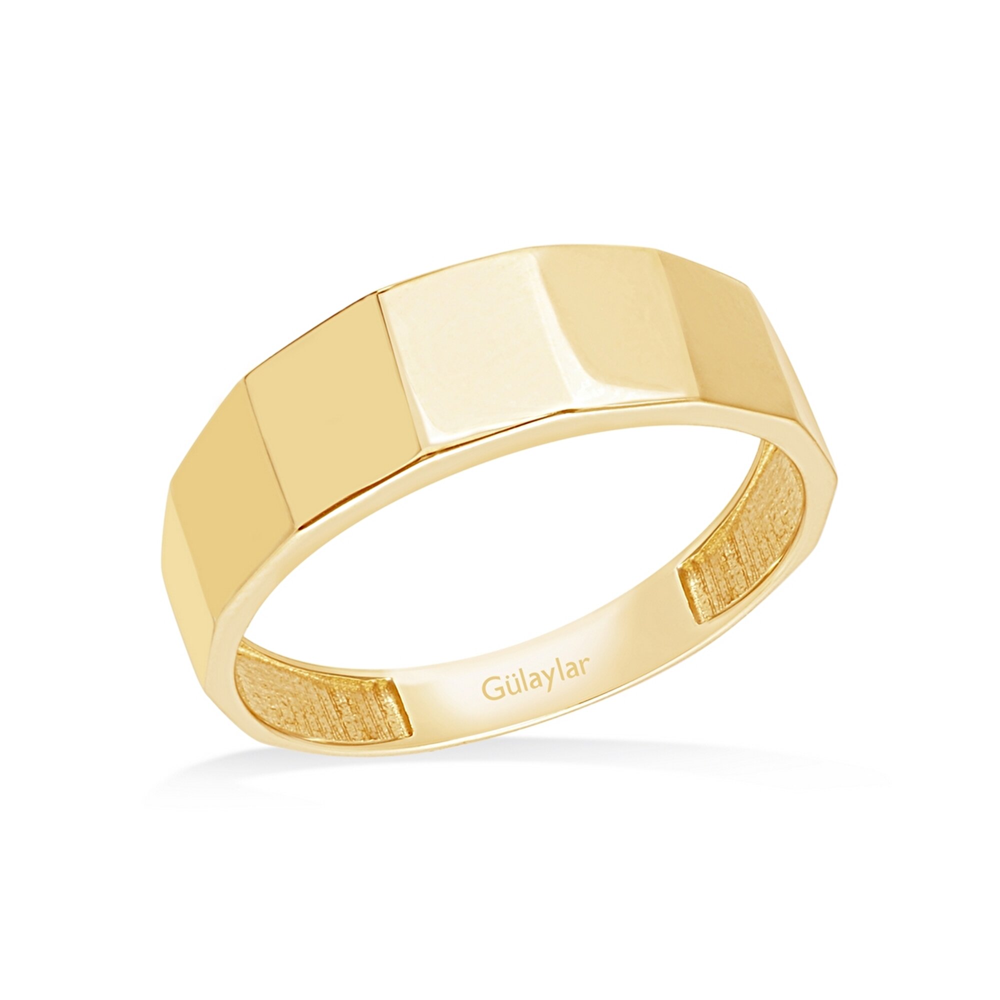 14 Ayar Sarı Altın Taşsız Yüzük