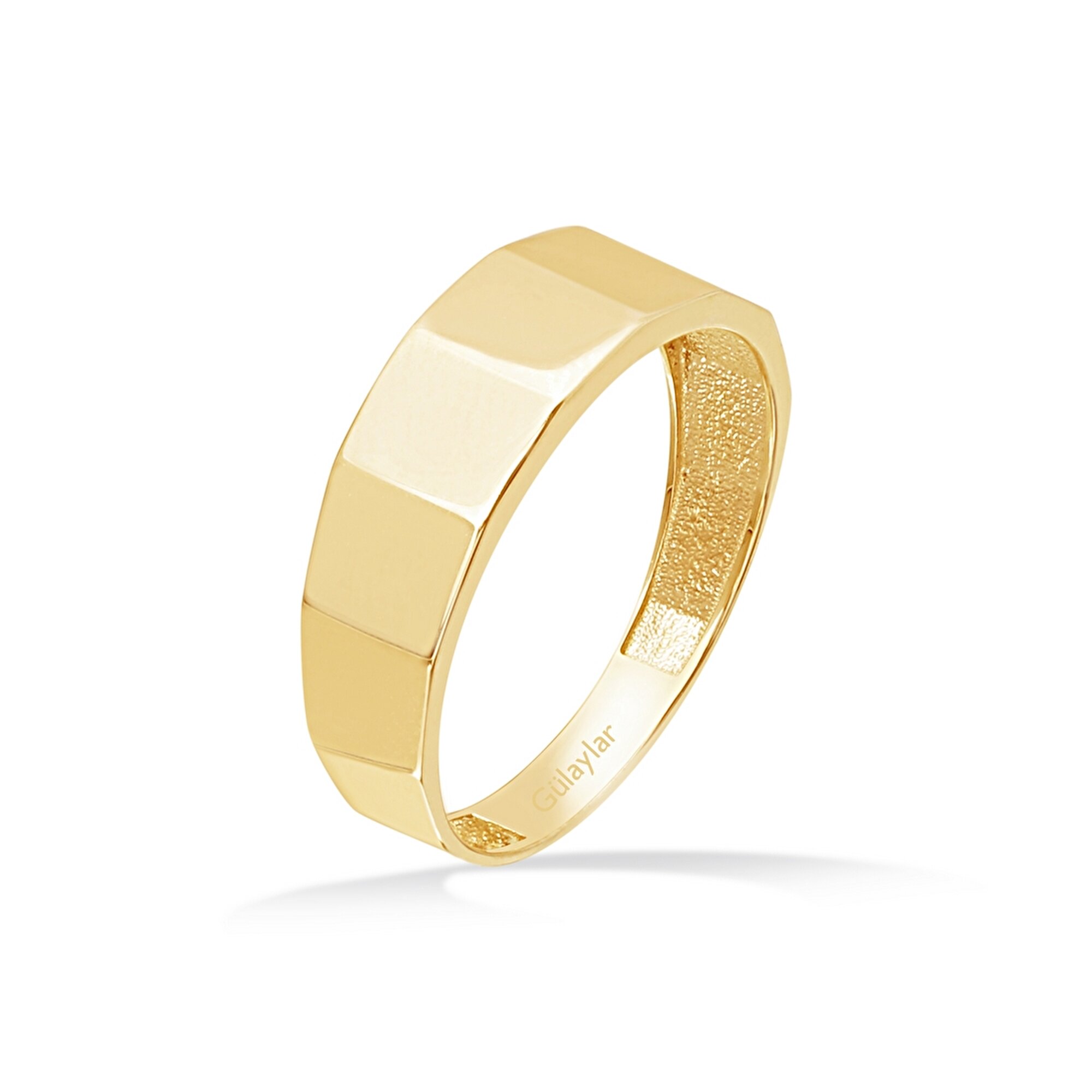 14 Ayar Sarı Altın Taşsız Yüzük