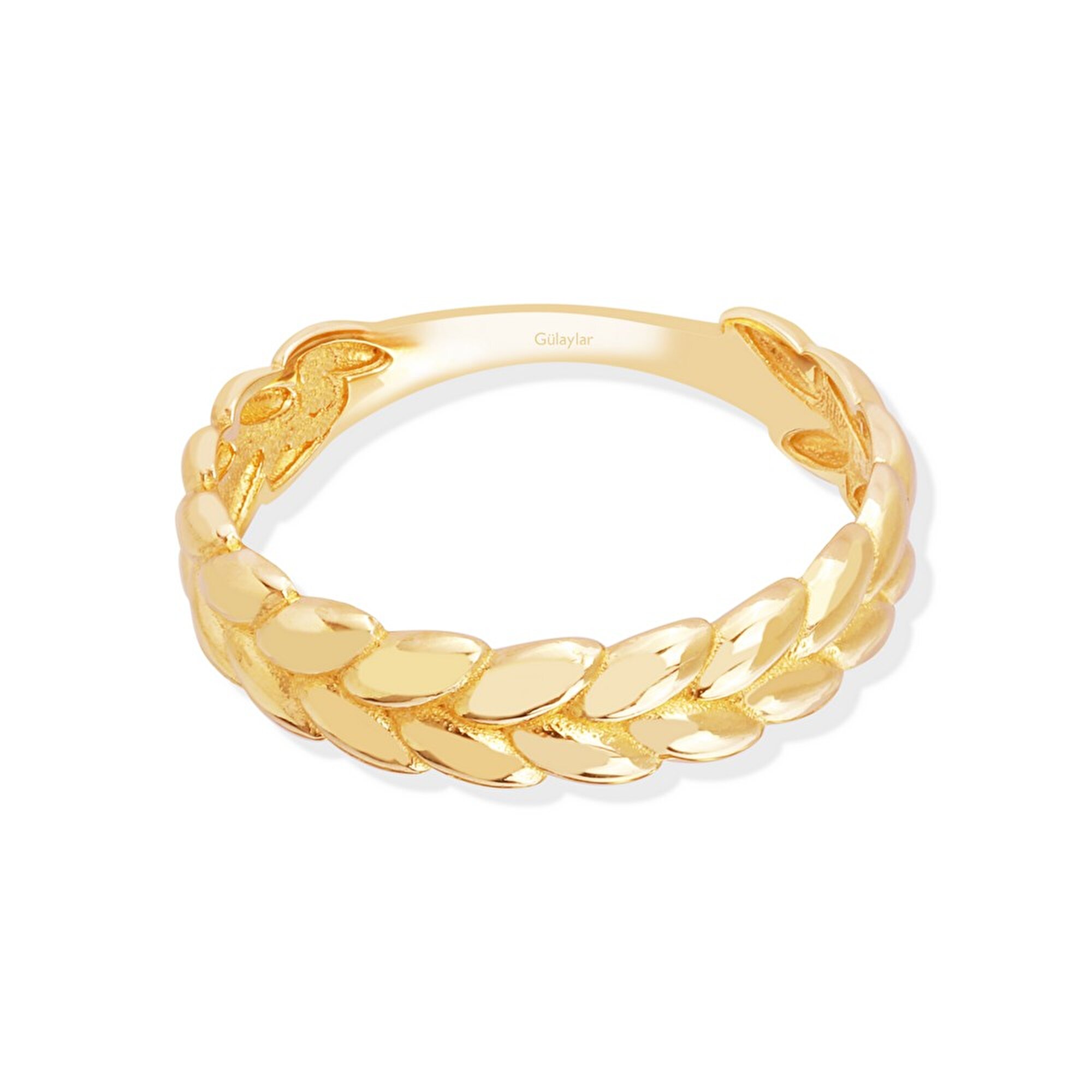 14 Ayar Sarı Altın Başak Yüzük