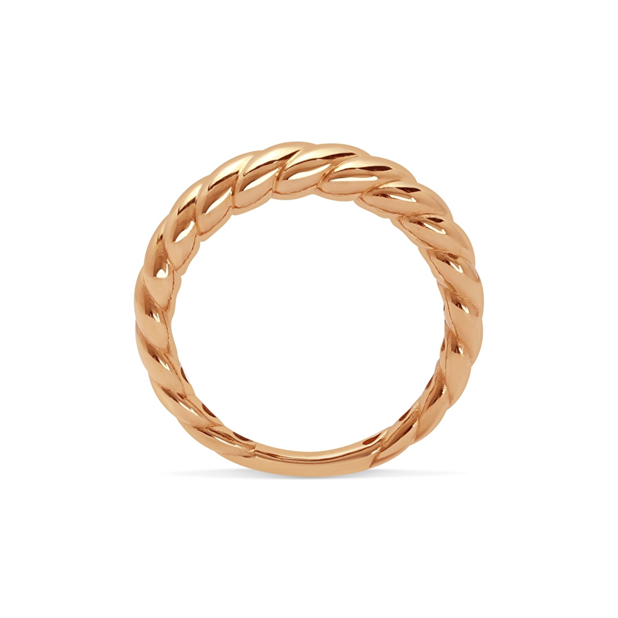 14 Ayar Rose Altın Trend Burgu Yüzük