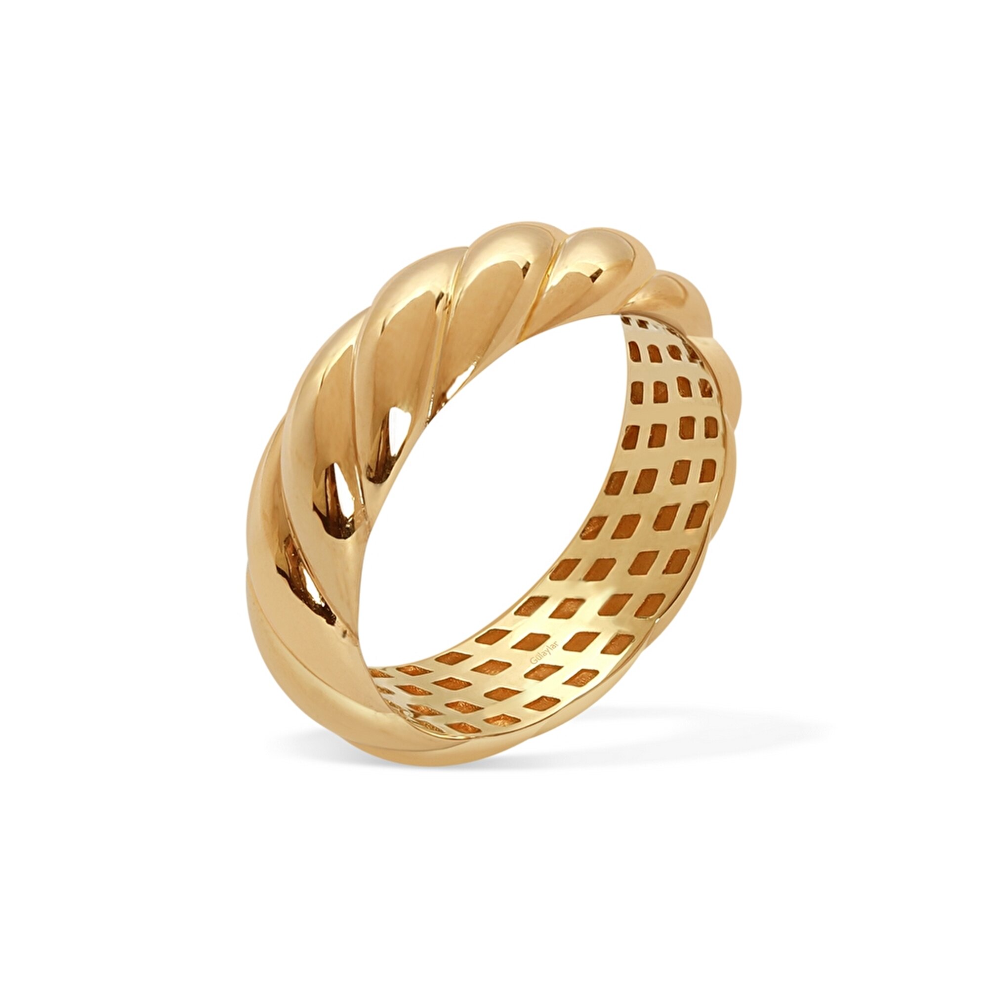 14 Ayar Sarı Altın Trend Burgu Yüzük