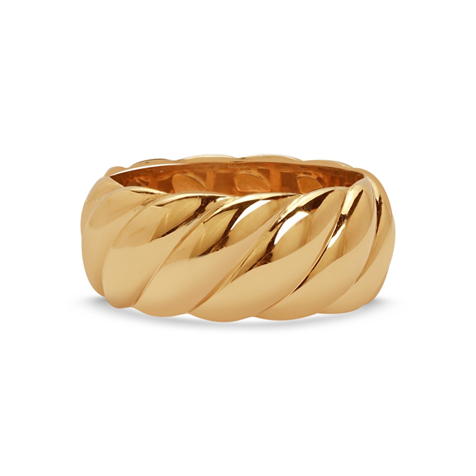 14 Ayar Sarı Altın Trend Burgu Yüzük