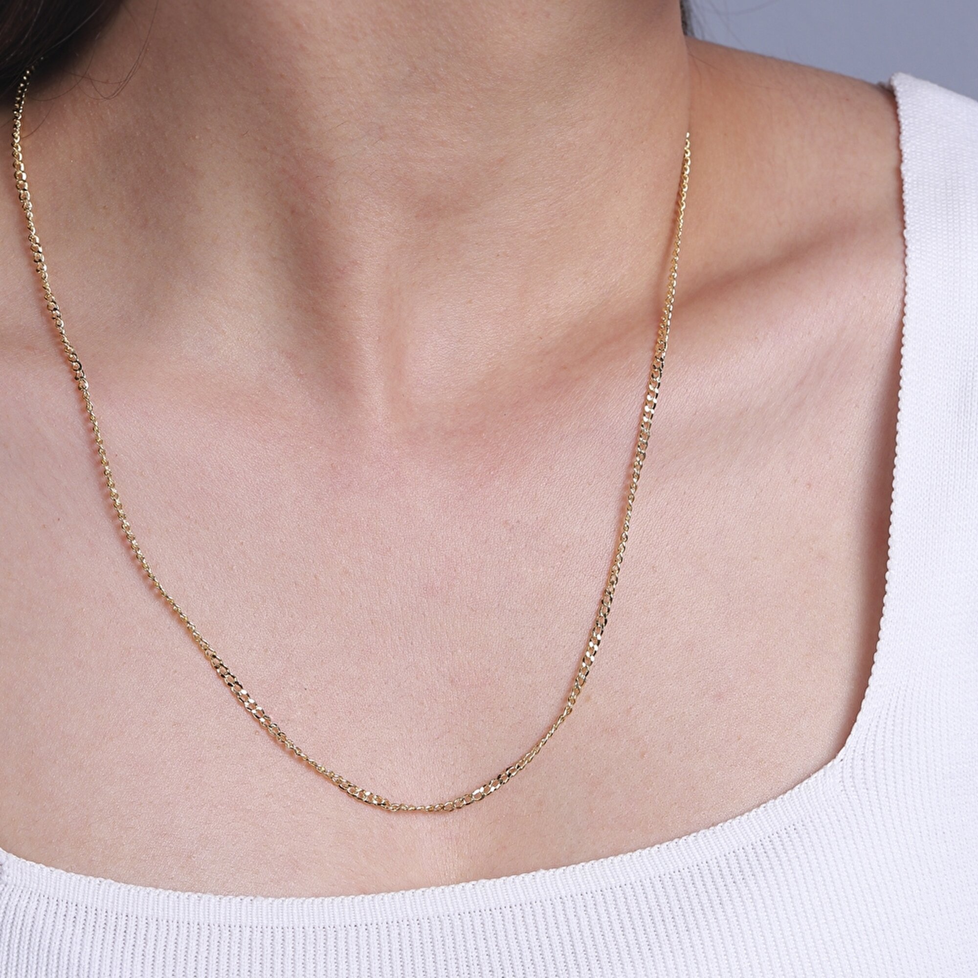 14 Ayar Sarı Altın Trend Zincir