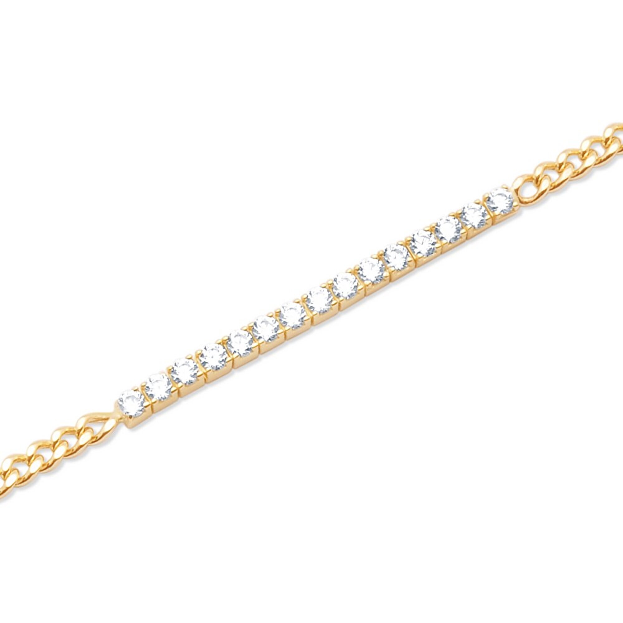 14 Ayar Sarı Altın Trend Zincir Bileklik