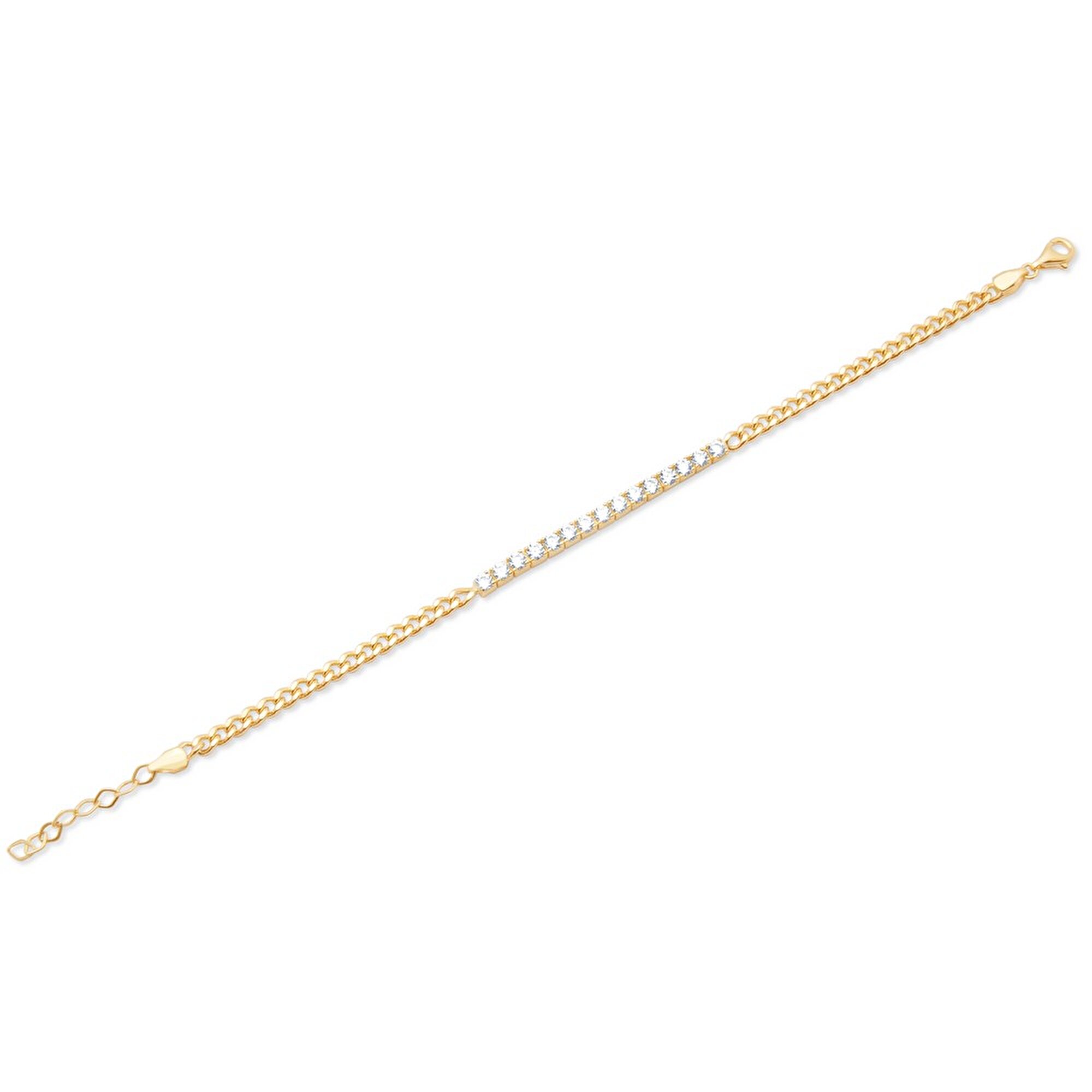 14 Ayar Sarı Altın Trend Zincir Bileklik