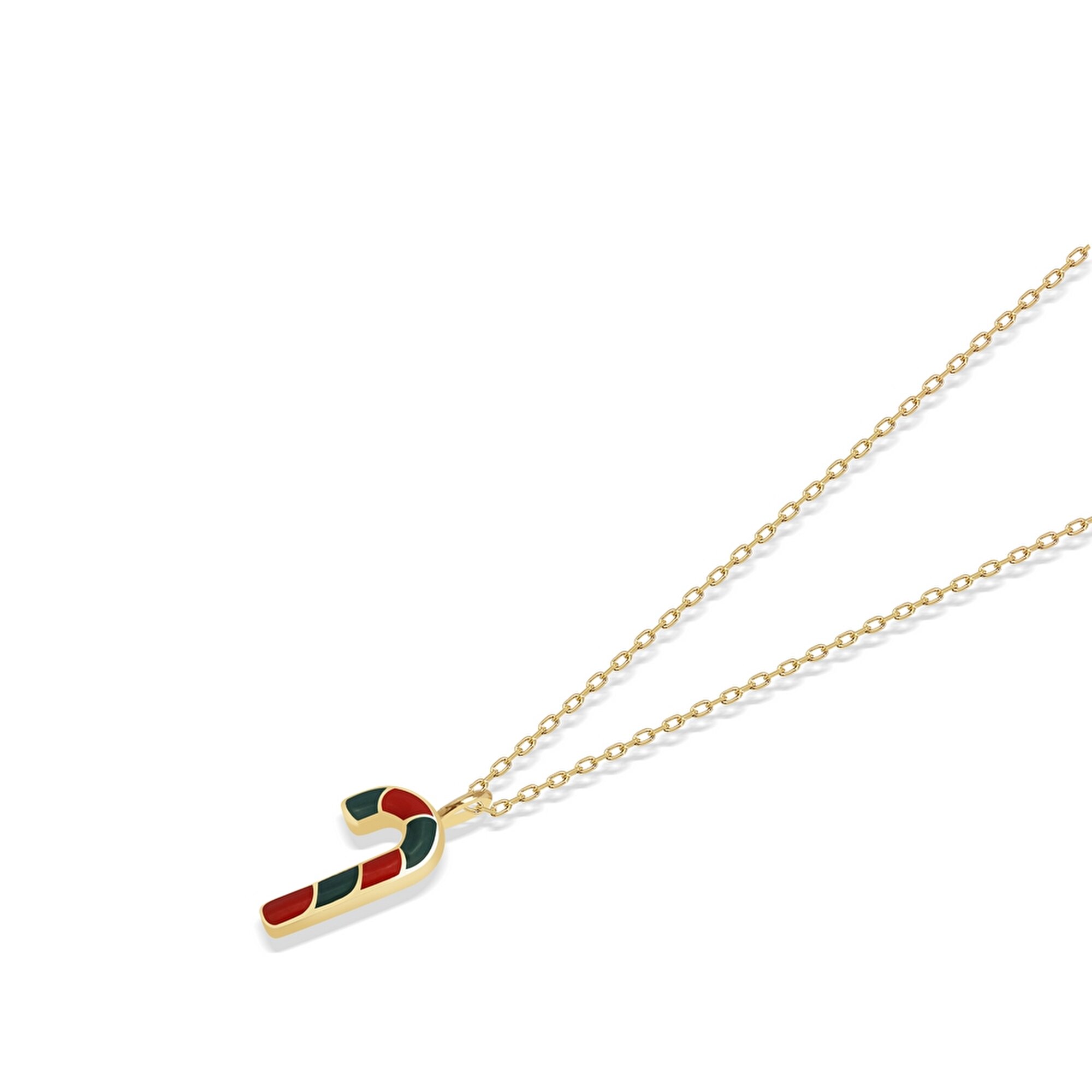 14 Ayar Sarı Altın Yılbaşı Figürlü Kolye