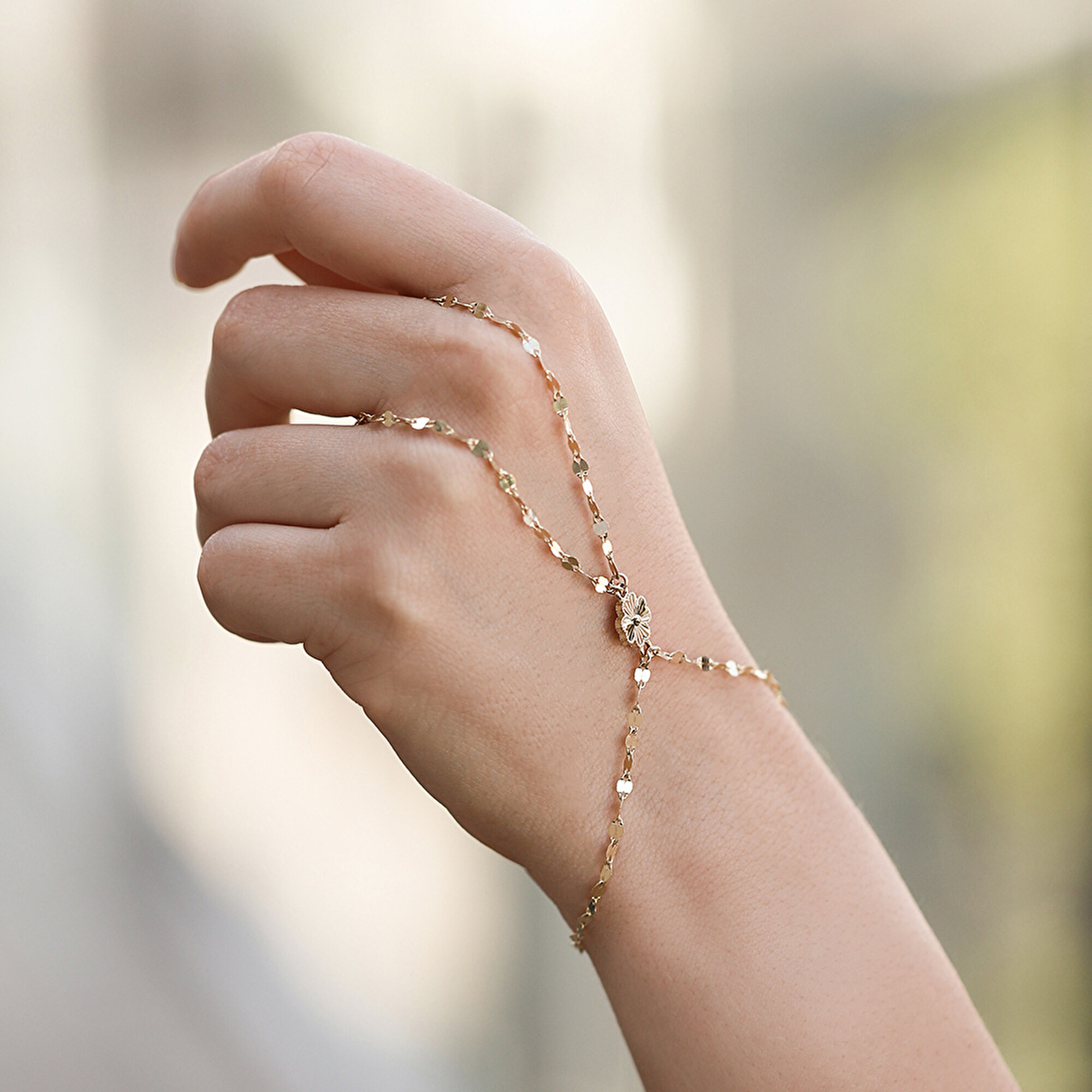 14 Ayar Sarı Altın Yonca Figürlü Şahmeran