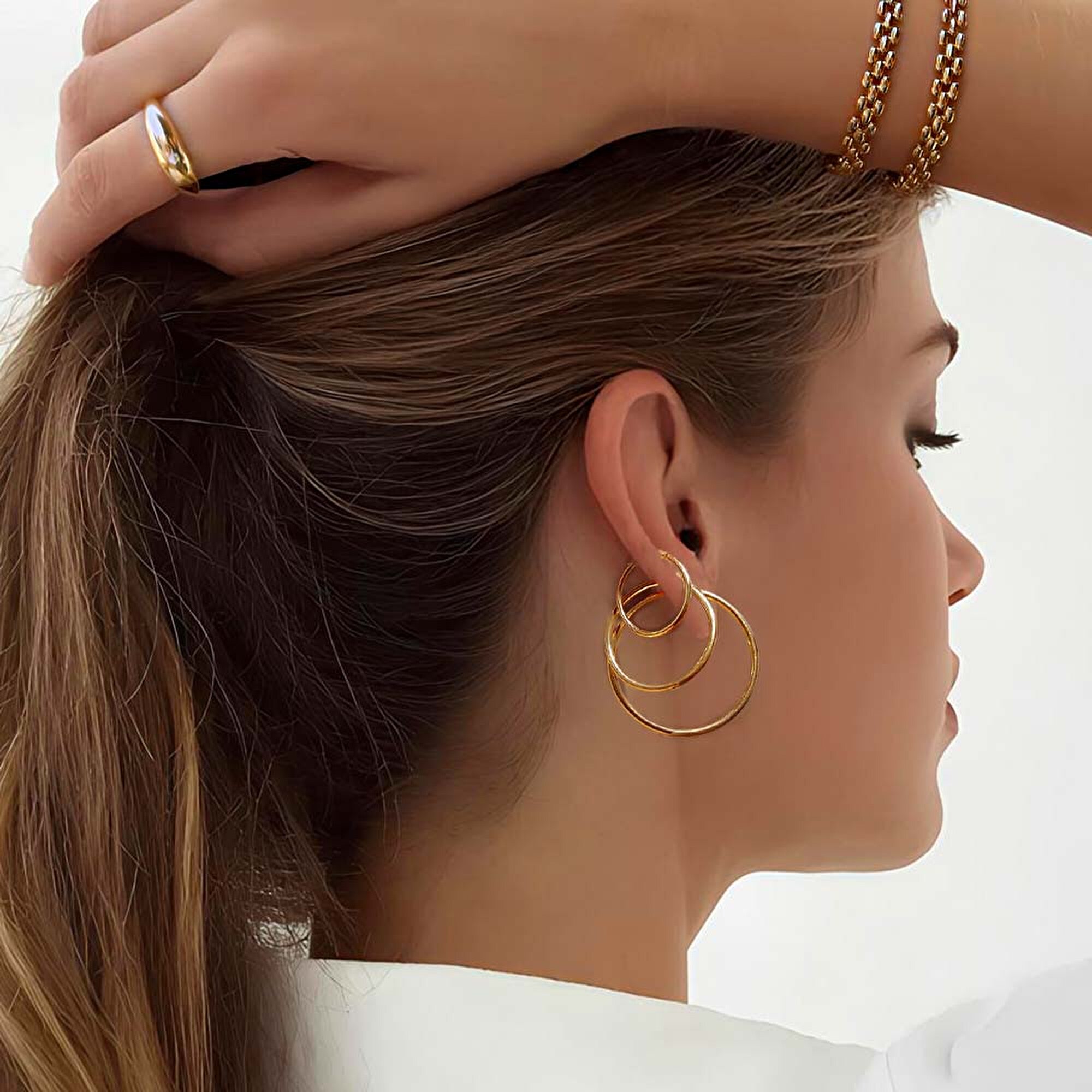 14 Ayar Sarı Altın Zincir Bileklik