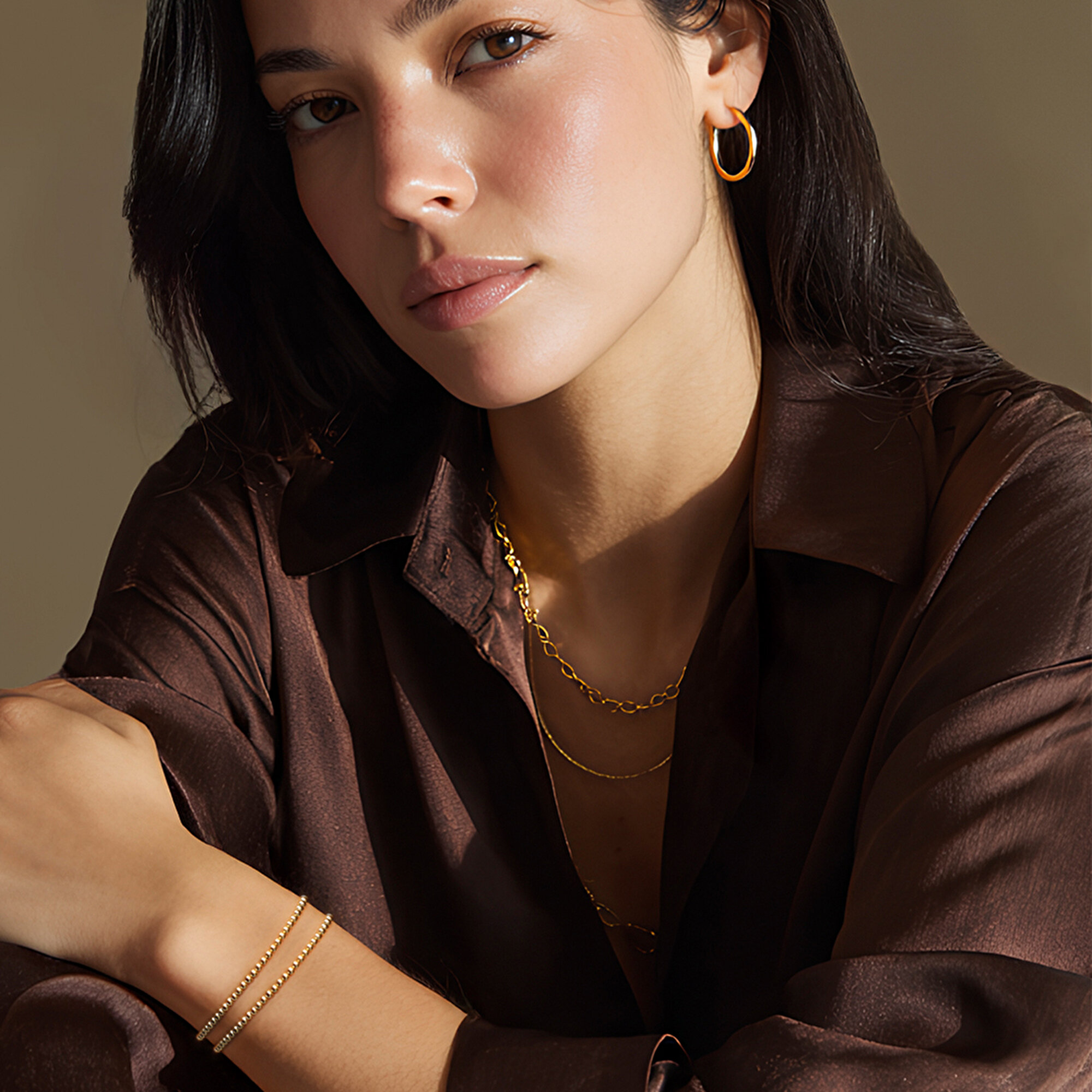 14 Ayar Sarı Altın Zincir Bileklik