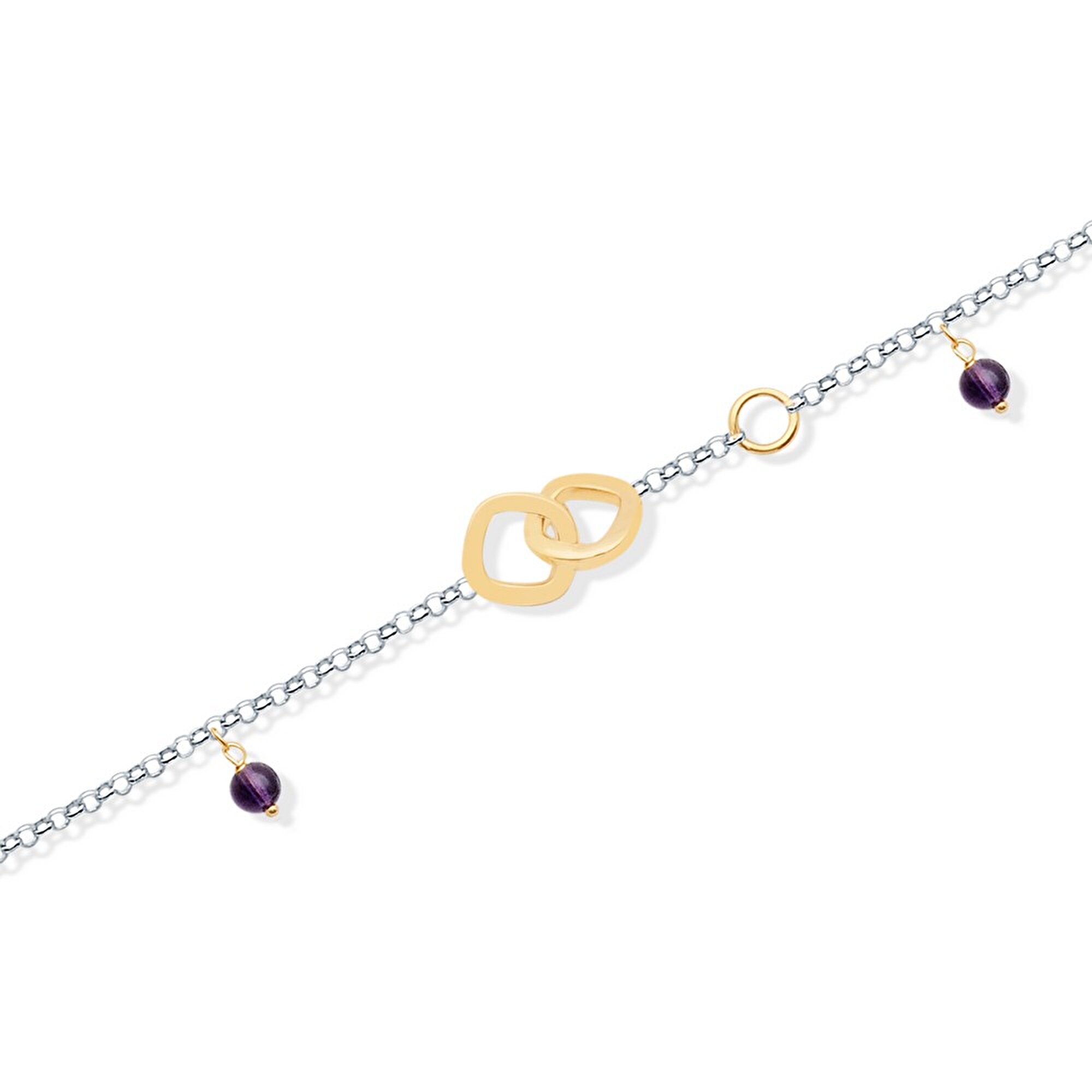 14 Ayar Sarı-Beyaz Altın Trend Halhal