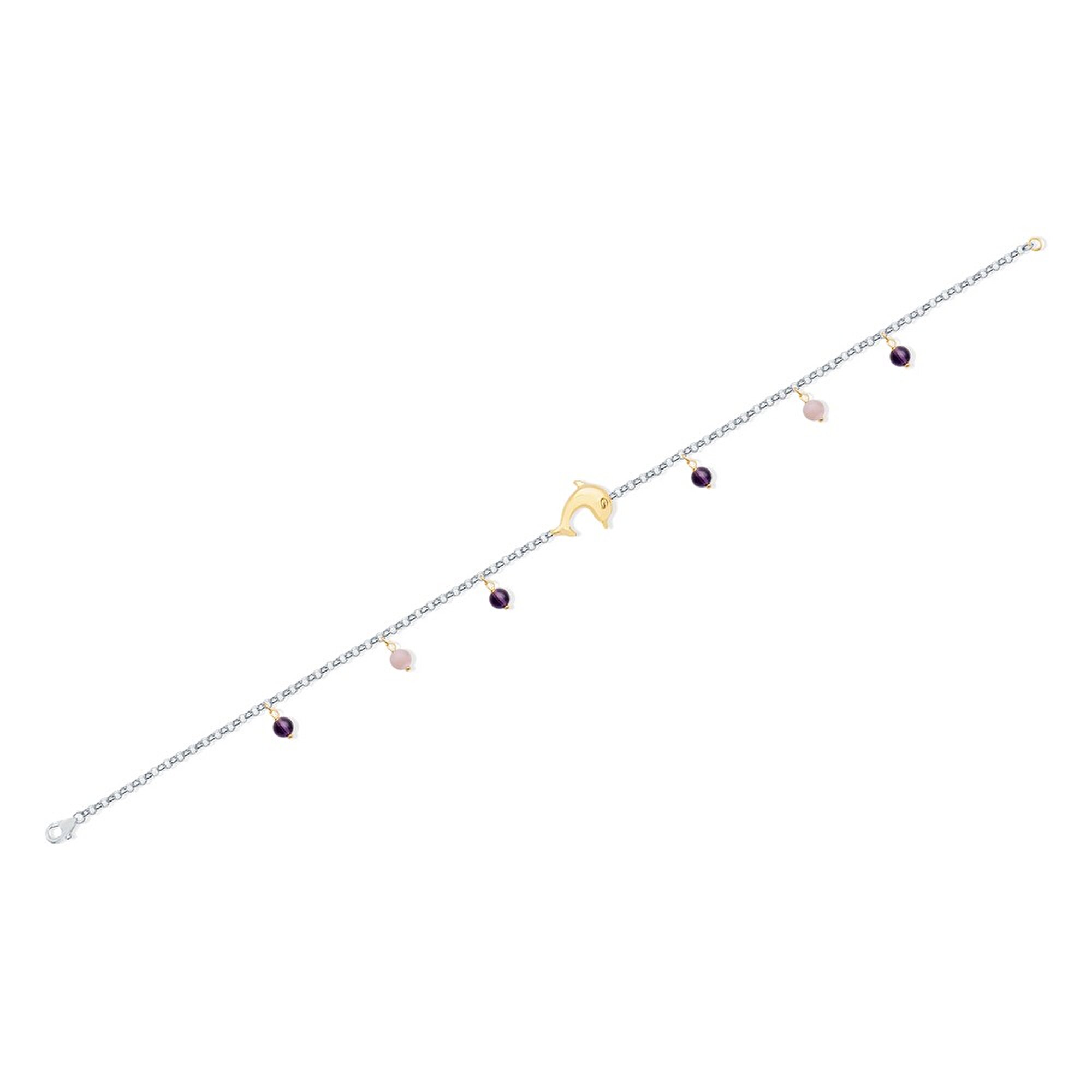 14 Ayar Sarı-Beyaz Altın Trend Halhal