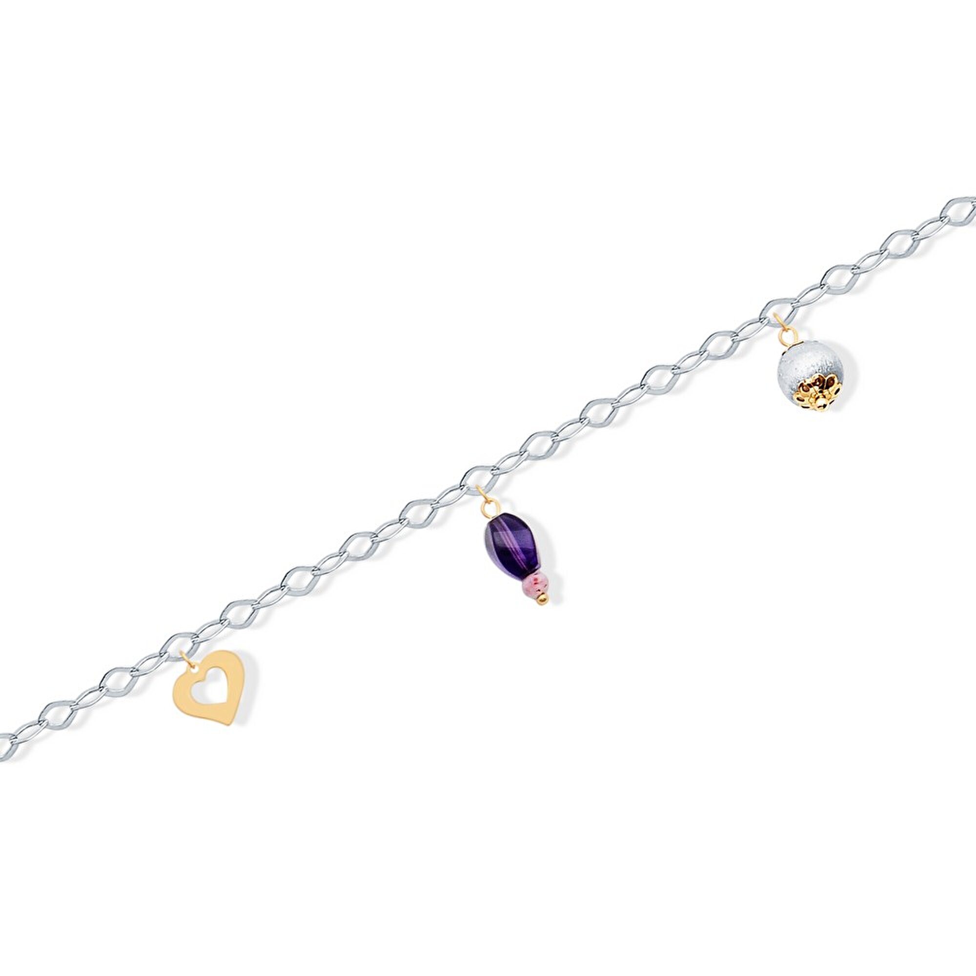 14 Ayar Sarı-Beyaz Altın Trend Halhal