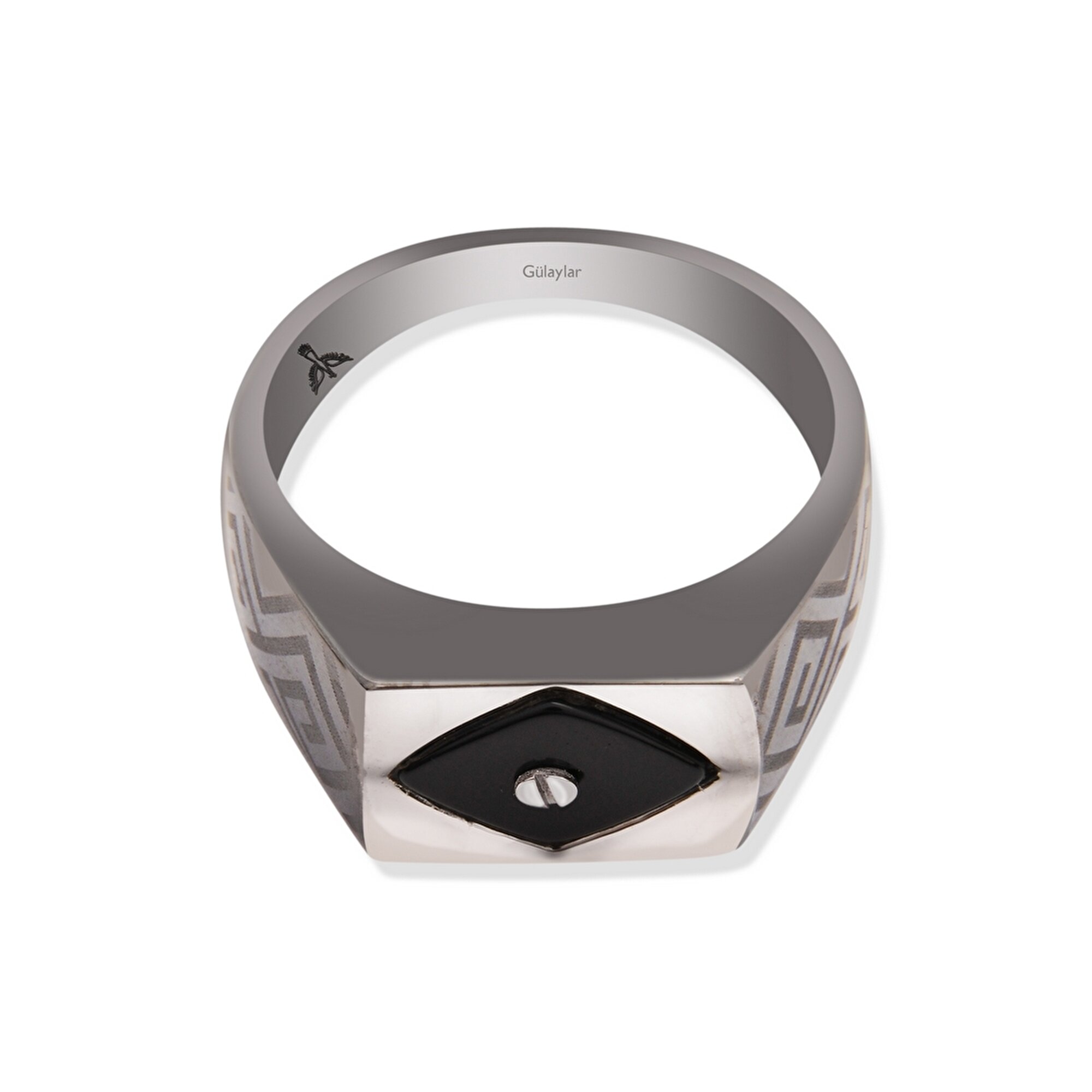 14 Ayar Siyah Altın Erkek Yüzük