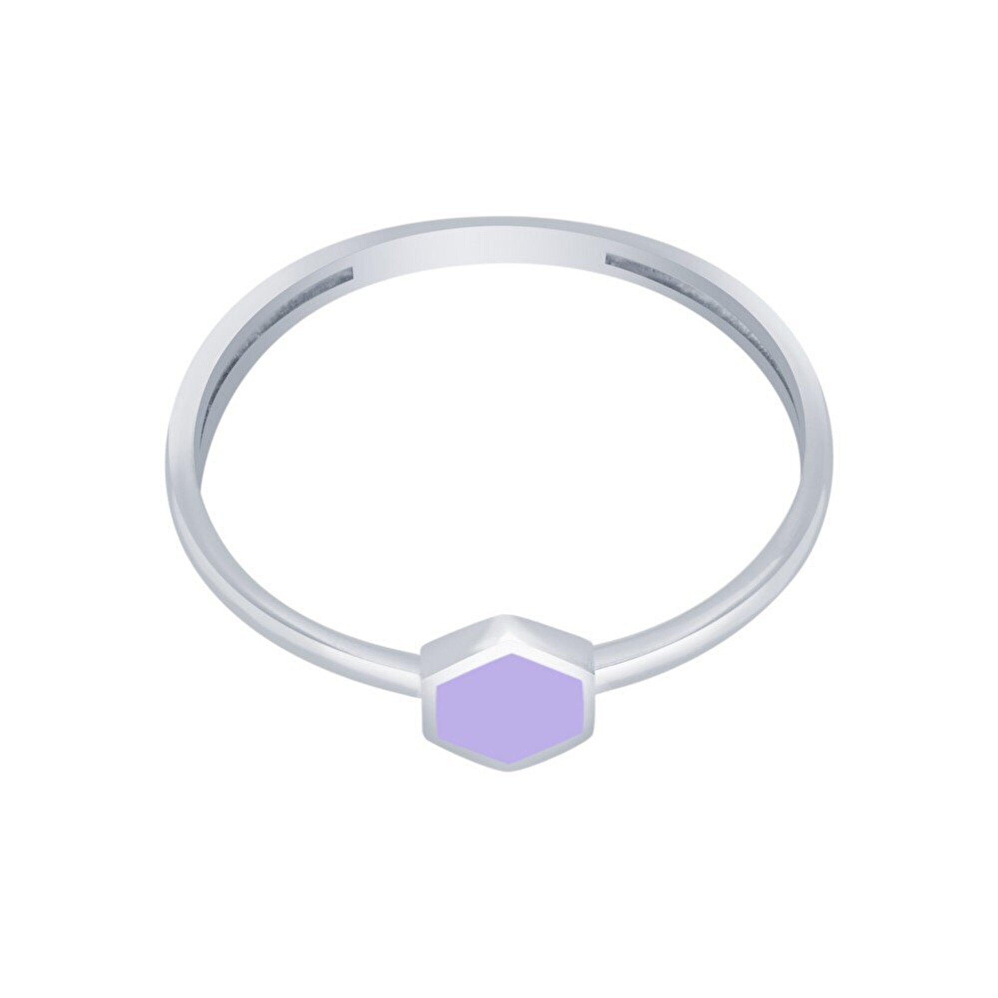 14 Ayar Mor Mineli Minimal Yüzük