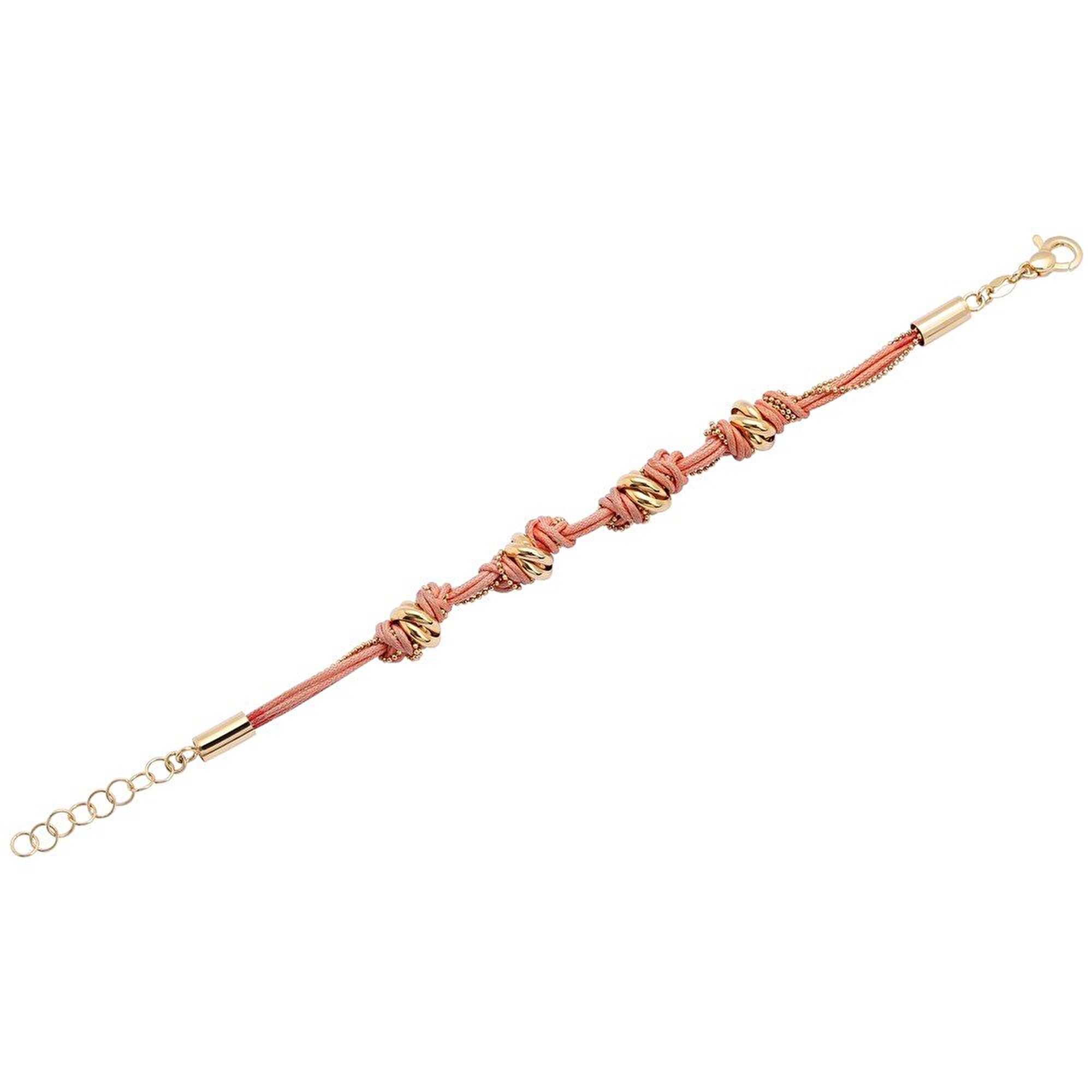 14 Ayar Sarı Altın İpli Bileklik