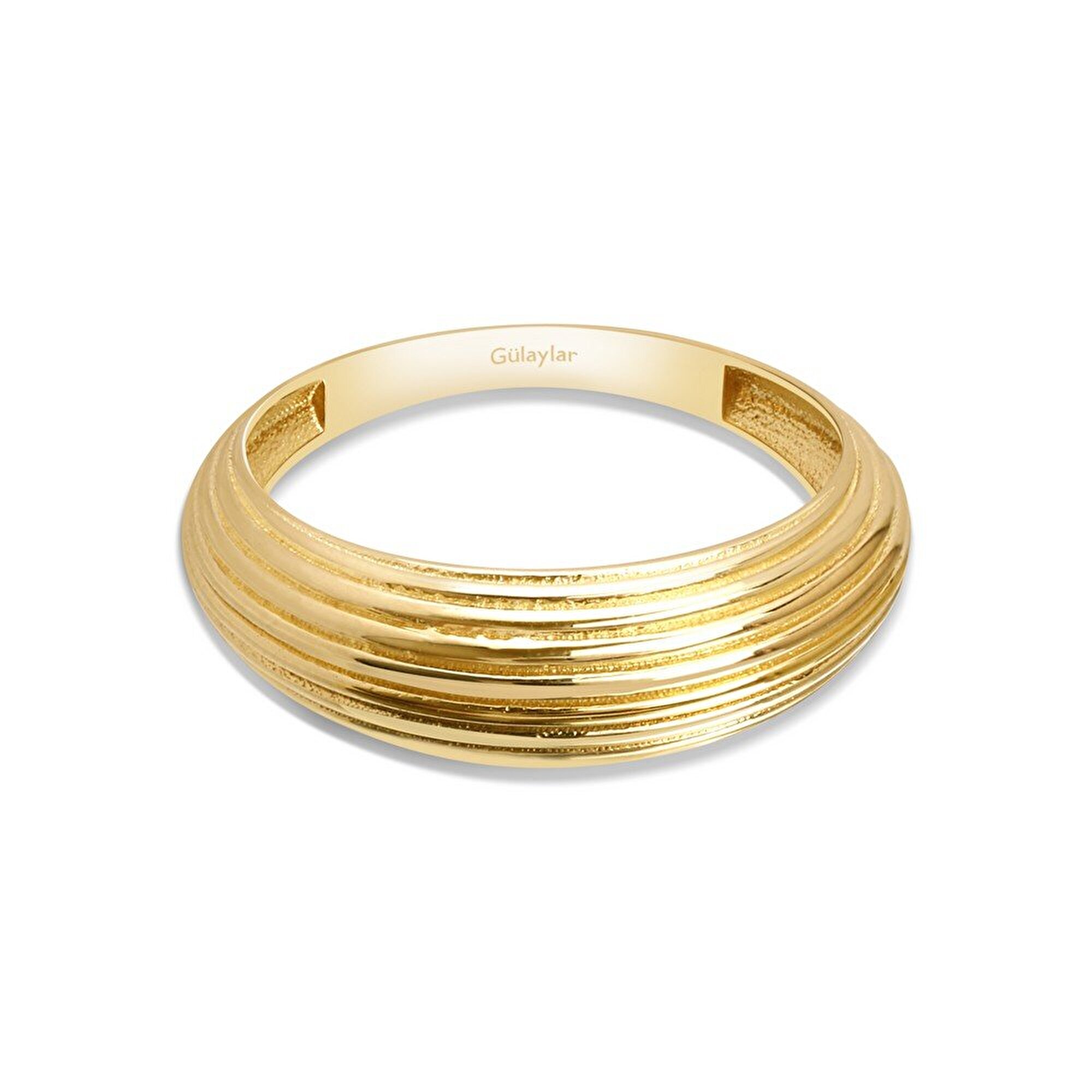 14 Ayar Sarı Altın Minimal Trend Yüzük