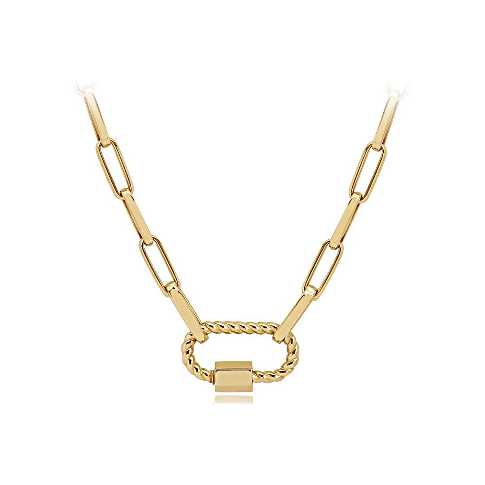 14 Ayar Sarı Altın Ataç Zincir Kolye