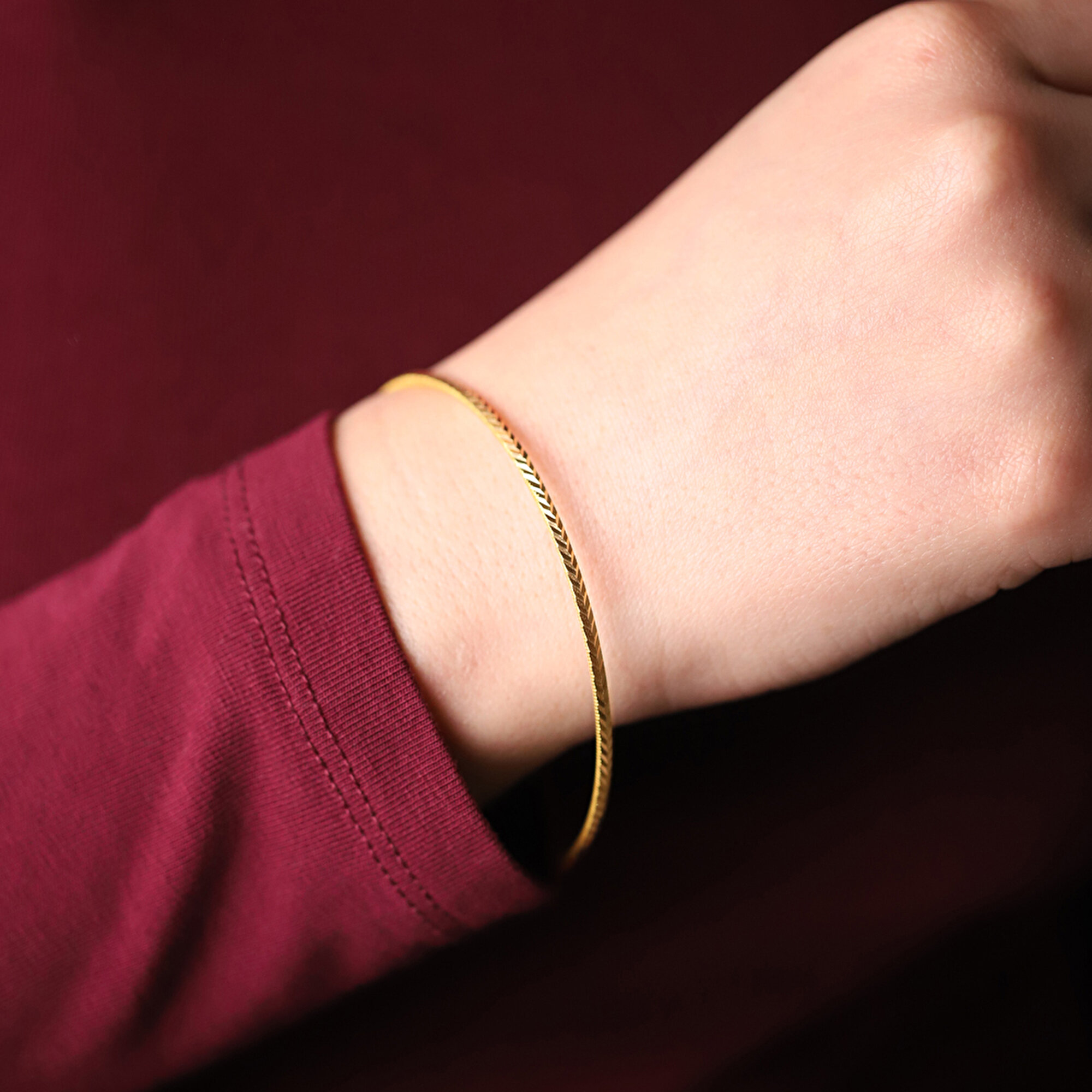 22 Ayar Sarı Altın Ajda Bilezik