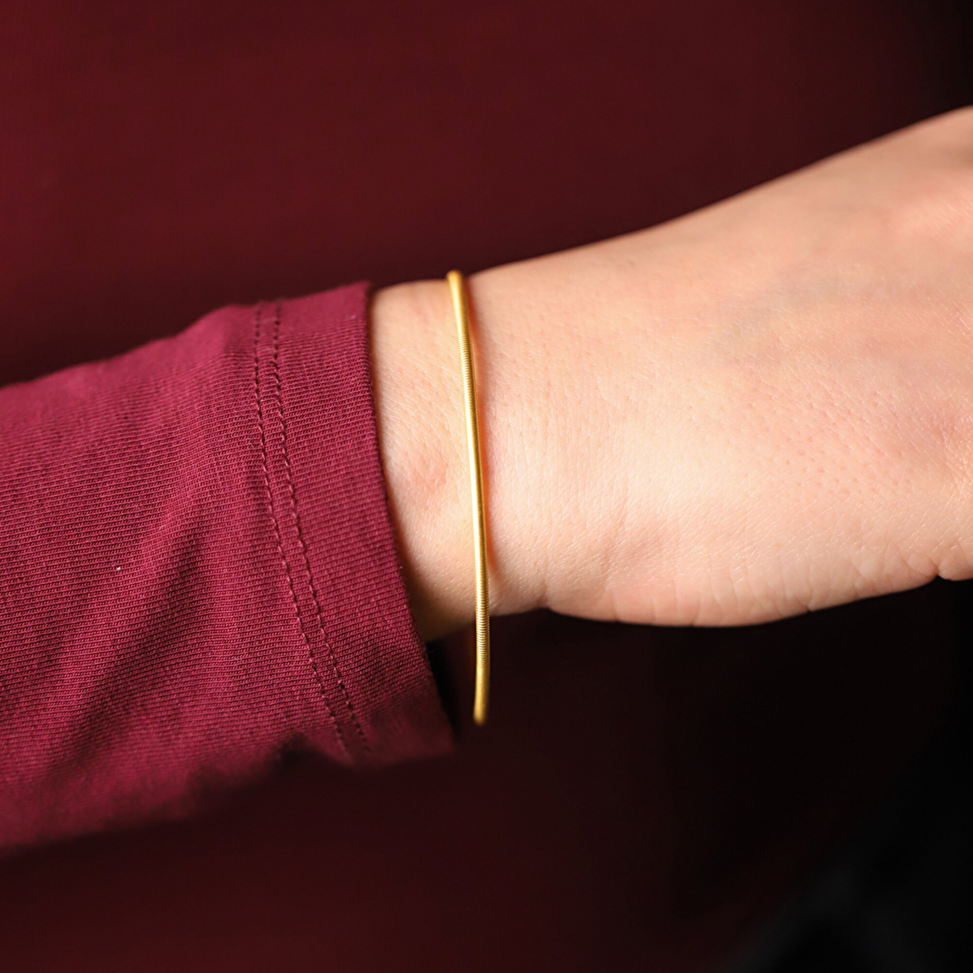 22 Ayar Sarı Altın Ajda Bilezik