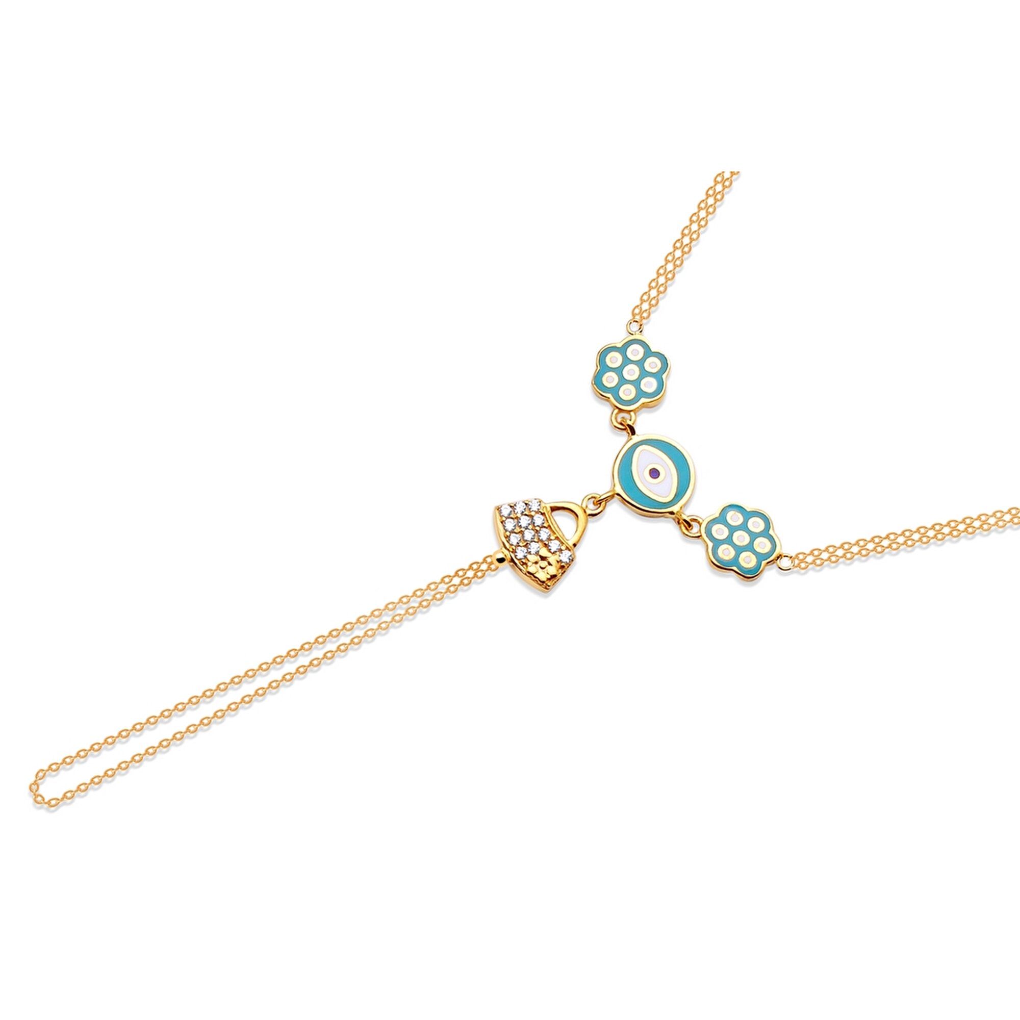 22 Ayar Sarı Altın Göz Figürlü Şahmeran